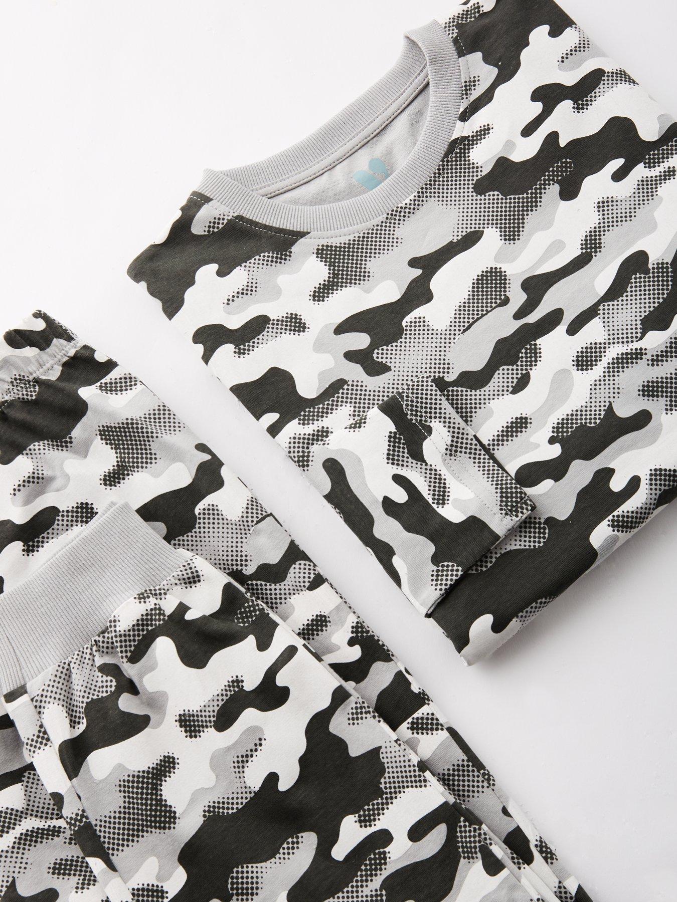 Image 4 of 4 of V by Very Boys Camo Print Pyjamas - Multi