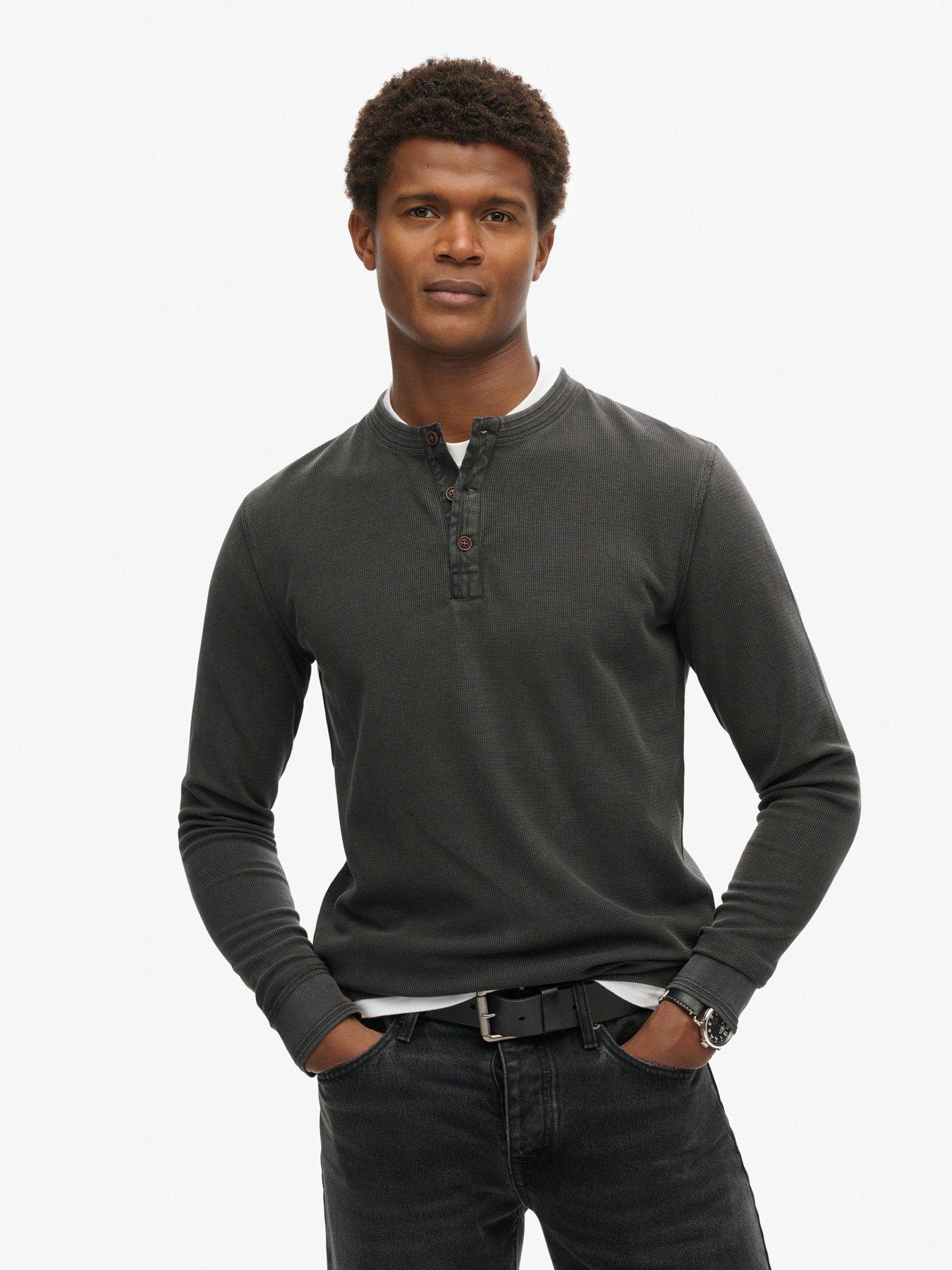 undefined Vintage Textured T-Shirt - Black