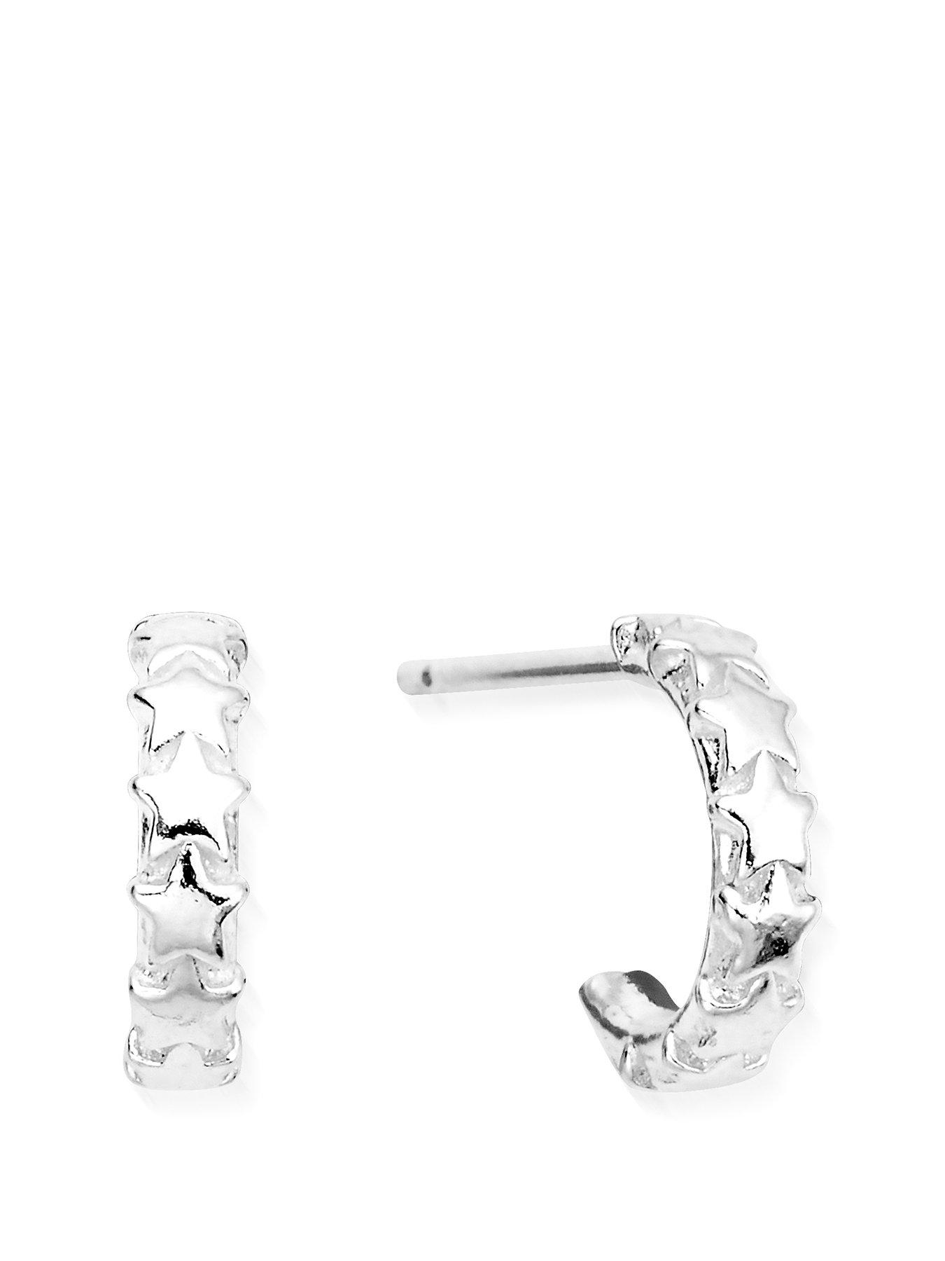 undefined Tiny Multi Star Huggie Hoops