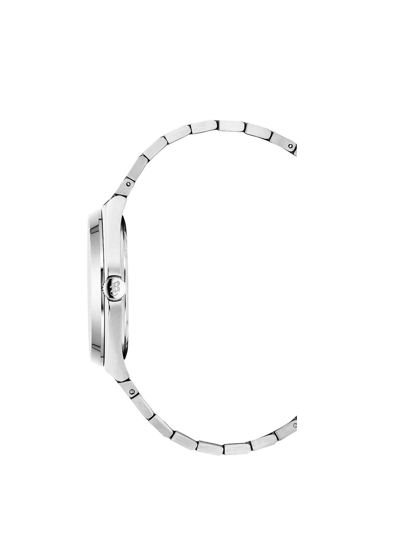 Image 2 of 4 of Jacques Du Manoir Swiss-made Horizon Gents Silver Plated Bracelet Watch