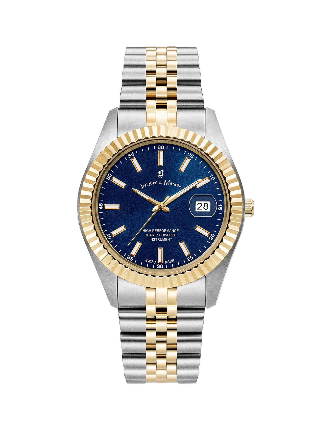 undefined Swiss-made Unisex Inspiration Business Silver  &  Gold Plated Bracelet Watch