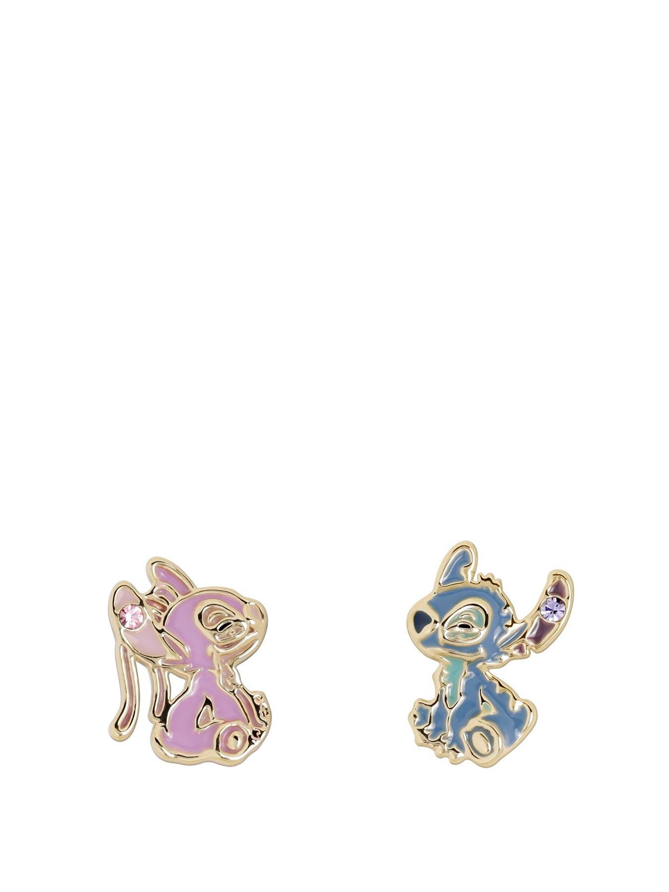 Disney Stitch  &  Angel Mismatch Stud Earrings