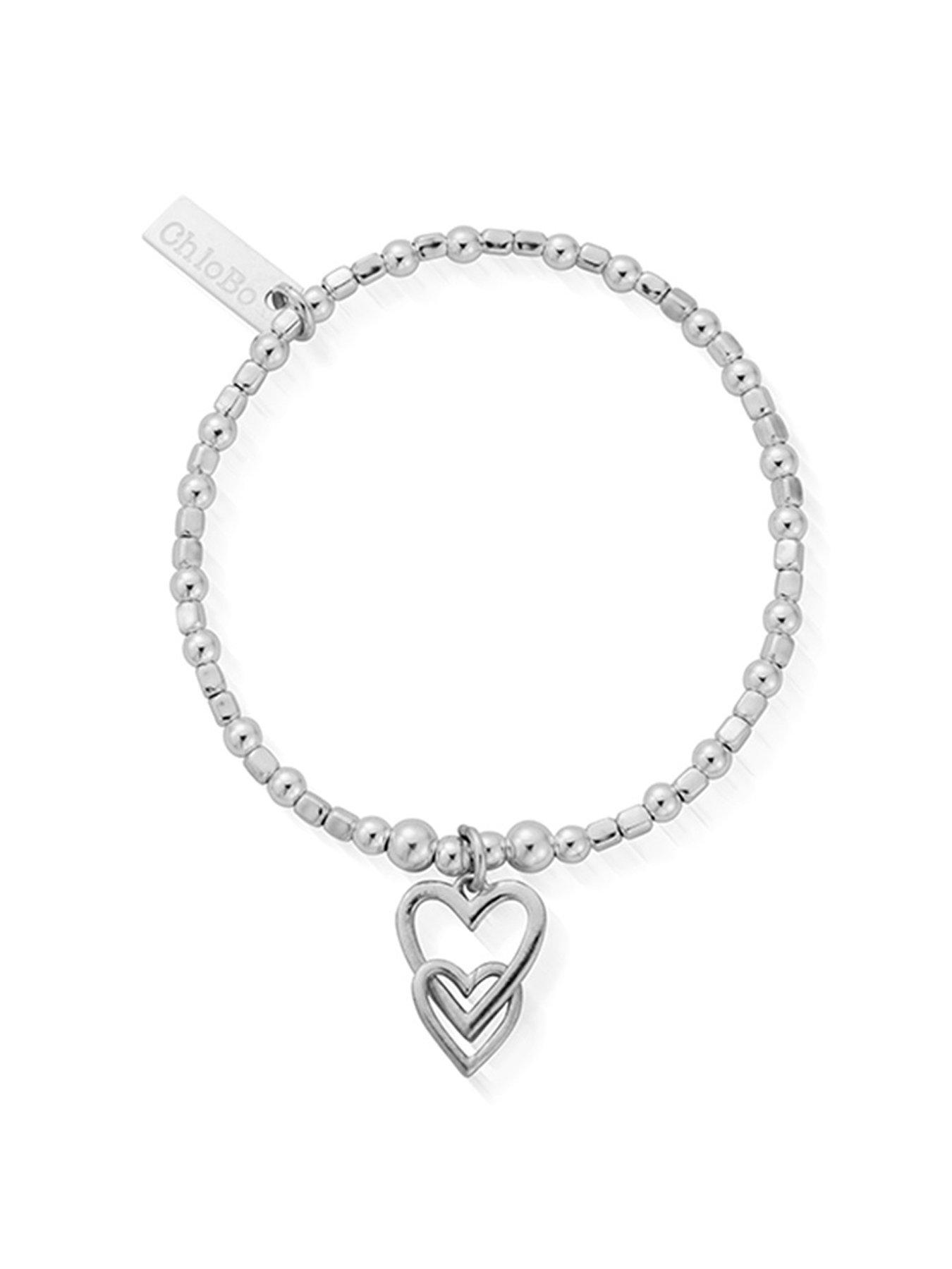 undefined Children's Mini Cube Interlocking Love Heart Bracelet