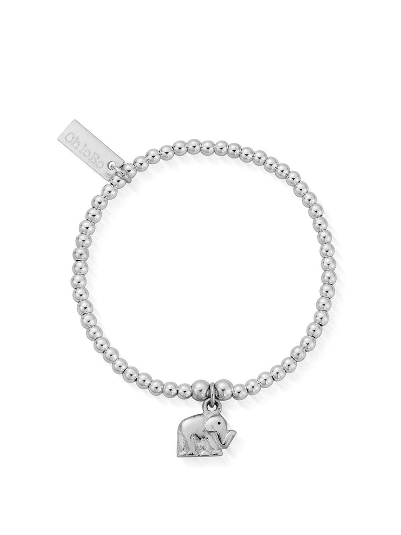 ChloBo Childrens Cute Charm Elephant Bracelet