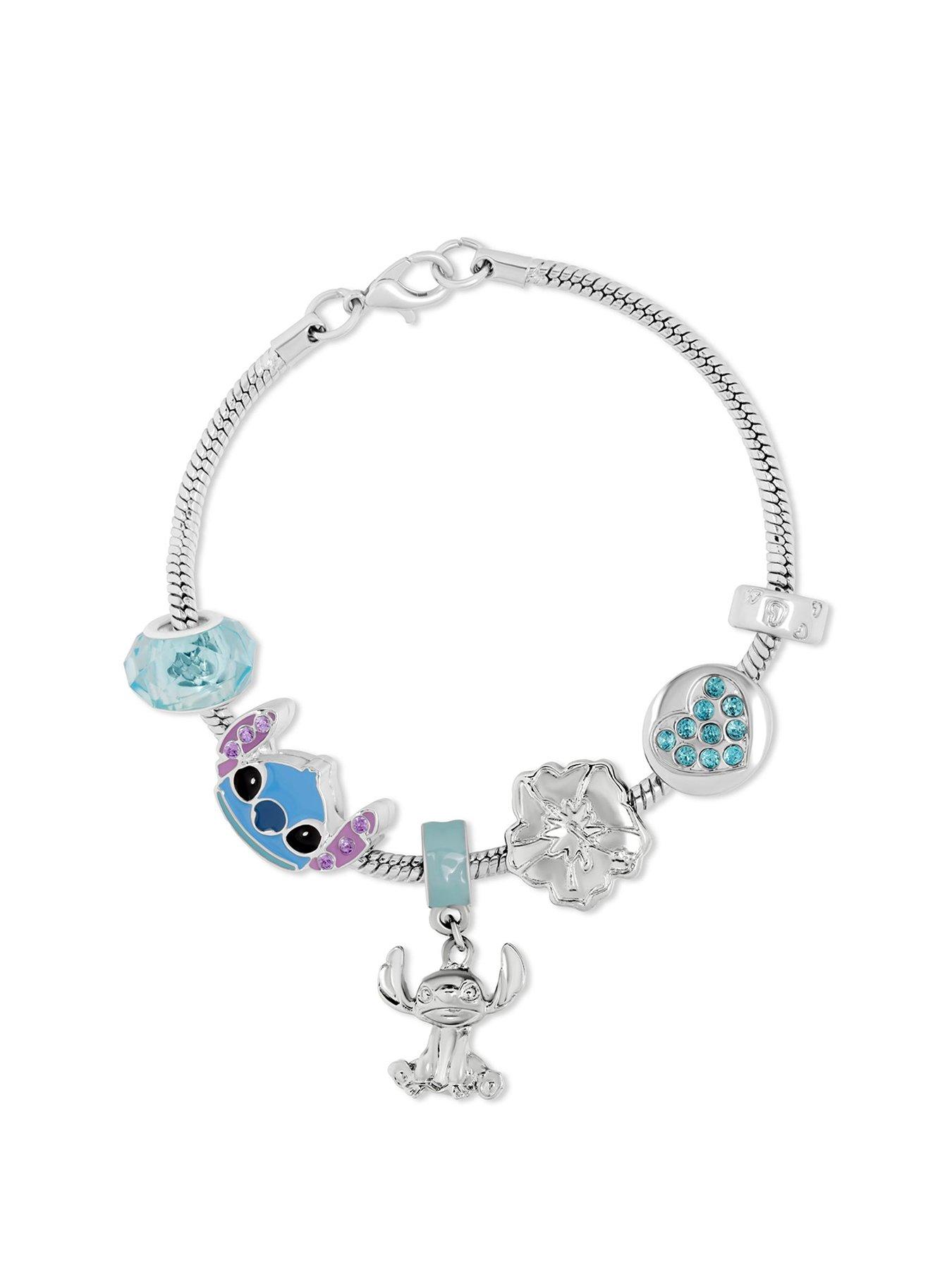 Image 1 of 4 of Disney Silver Plated Stitch Charm Bracelet