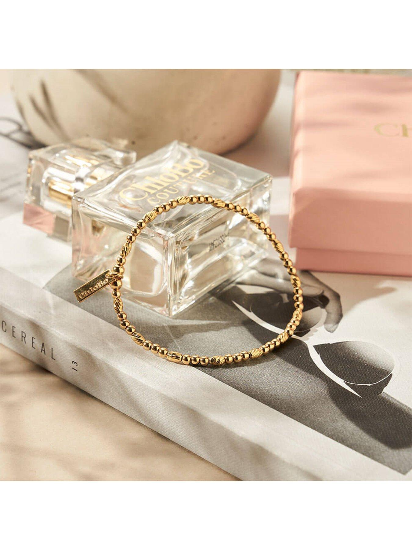 ChloBo S 31 Gold Mini Cube Dainty Moon and Sun Bracelet GBCFB1097 main image 0