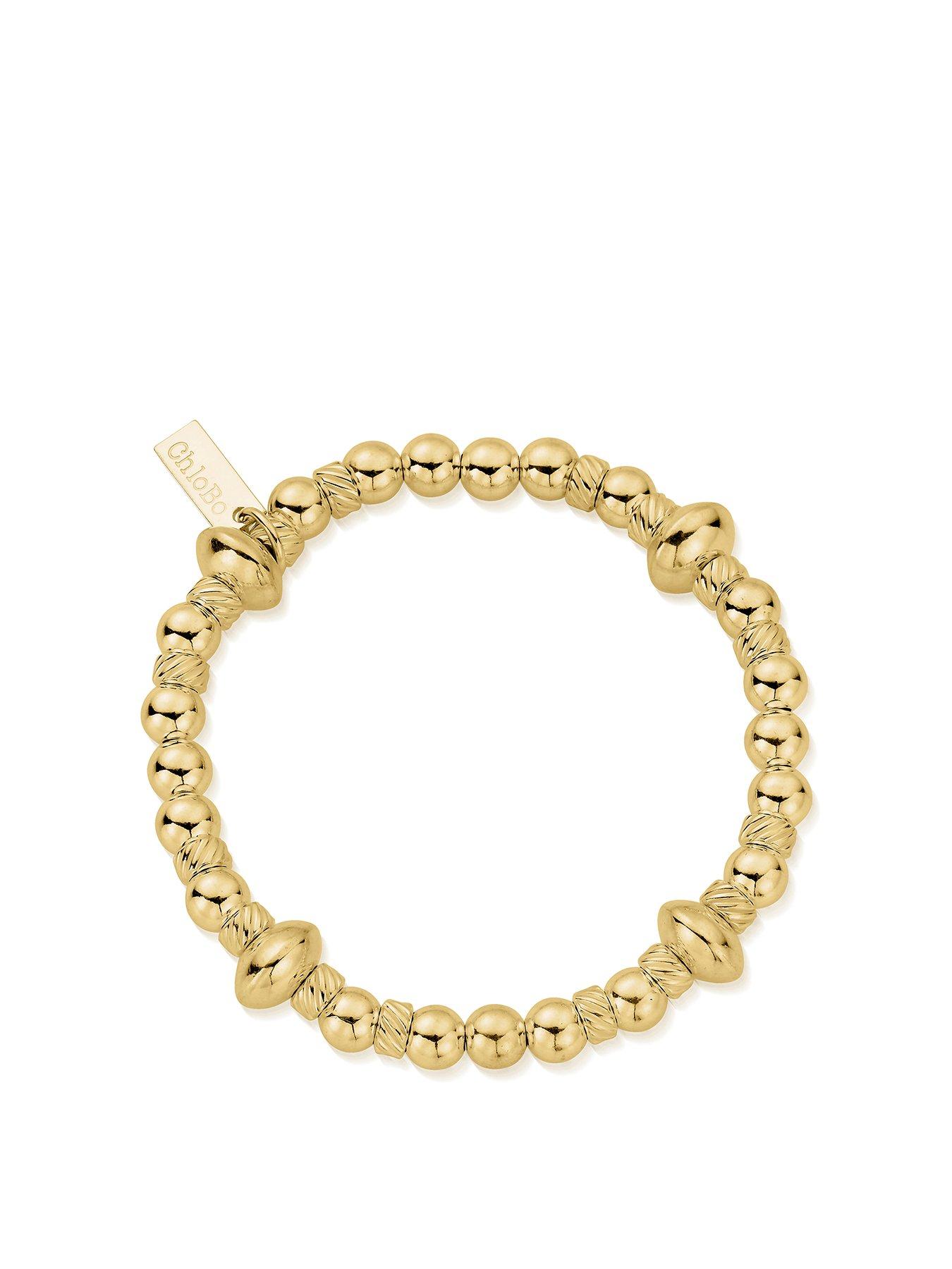 ChloBo Gold Twisted Disc Bracelet