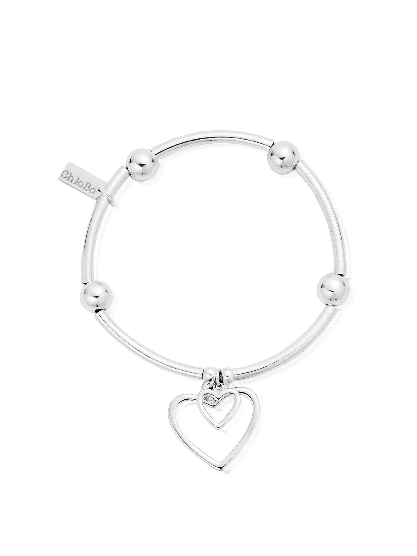 undefined Noodle Ball Double Heart Bracelet