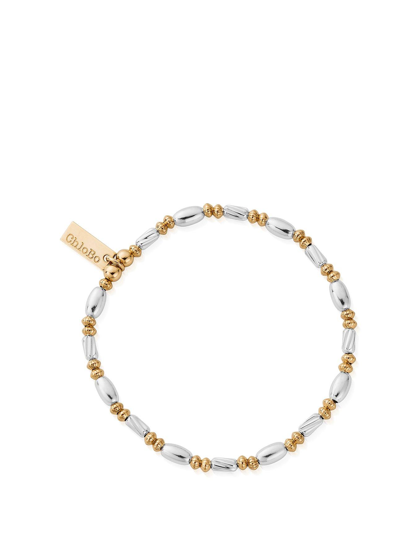 undefined Mixed Metal Twisted Oval Bracelet