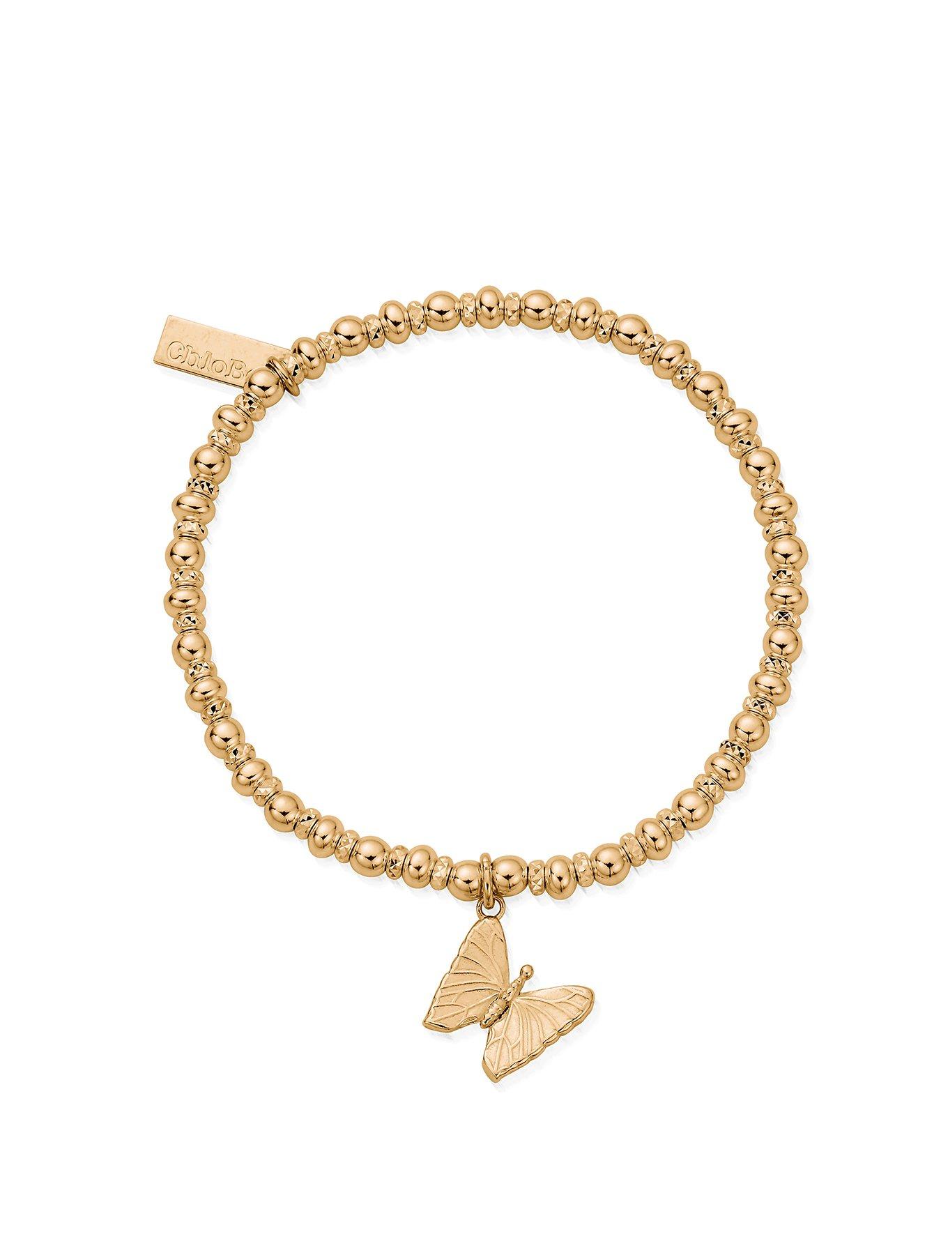 ChloBo T 73 Silver Didi Sparkle Moonflower Bracelet SBDS697