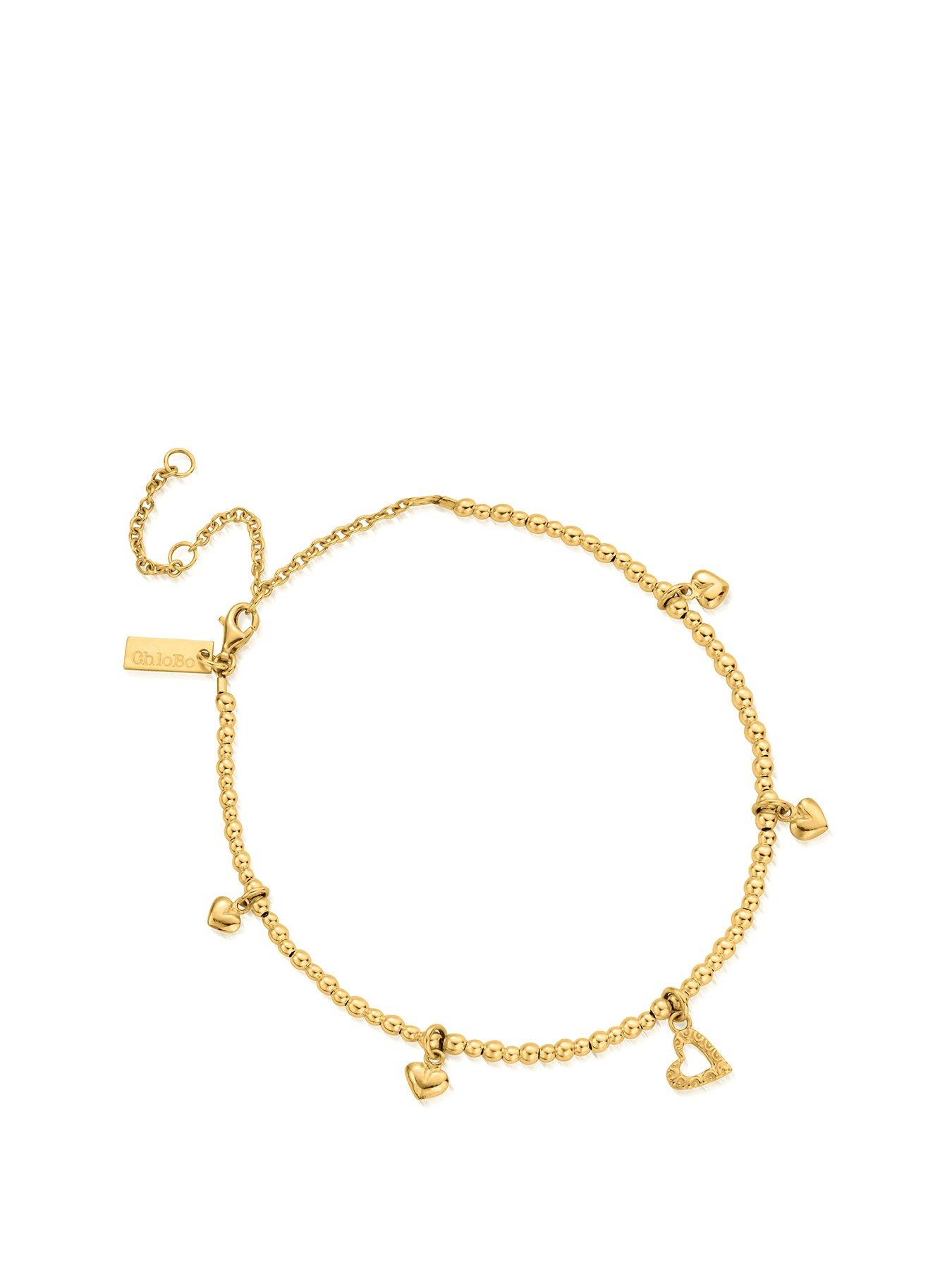 undefined Goldmini Cute Multi Heart Anklet