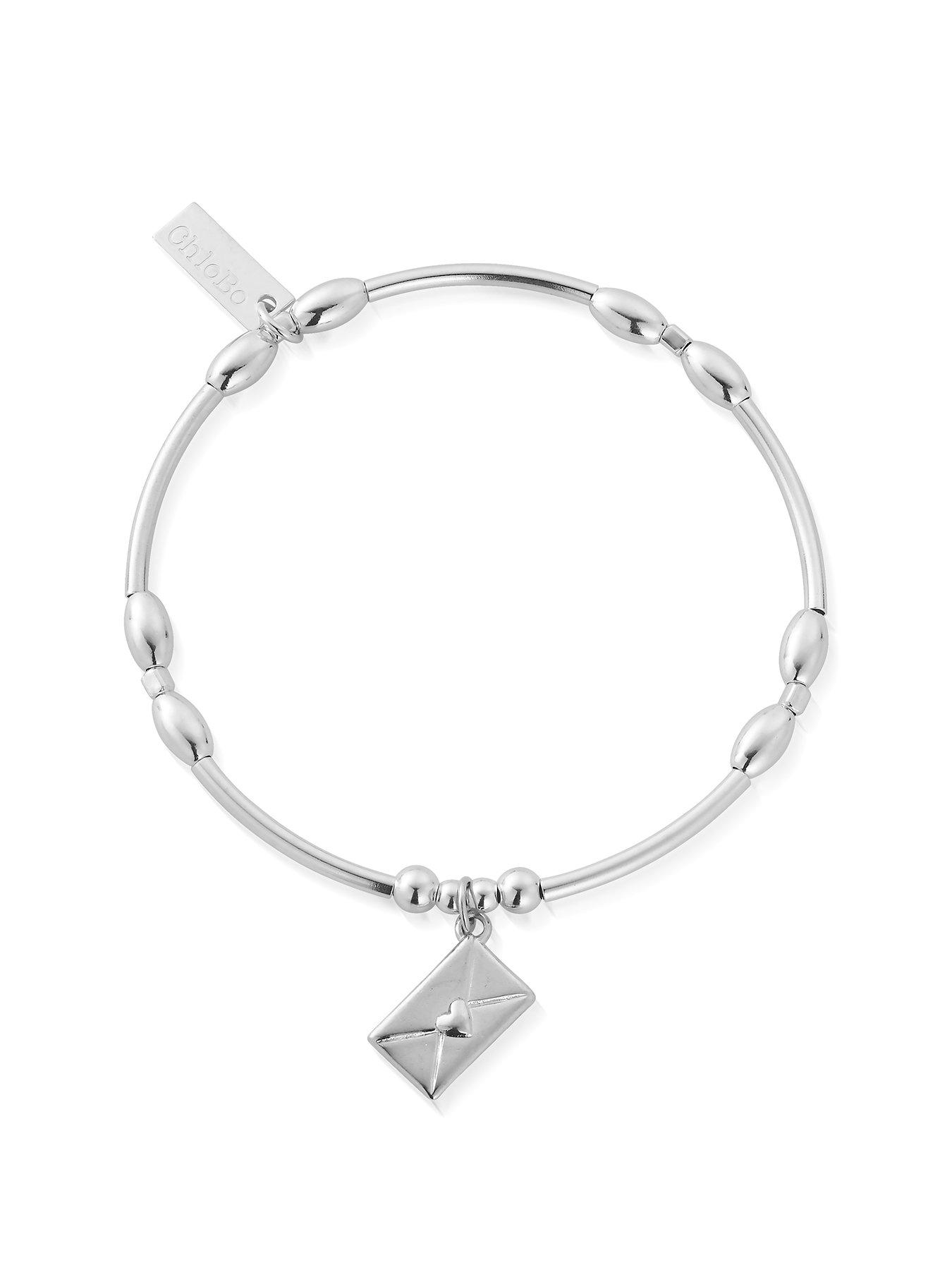Product photograph of Chlobo Personalised Love Letter Bracelet from very.co.uk