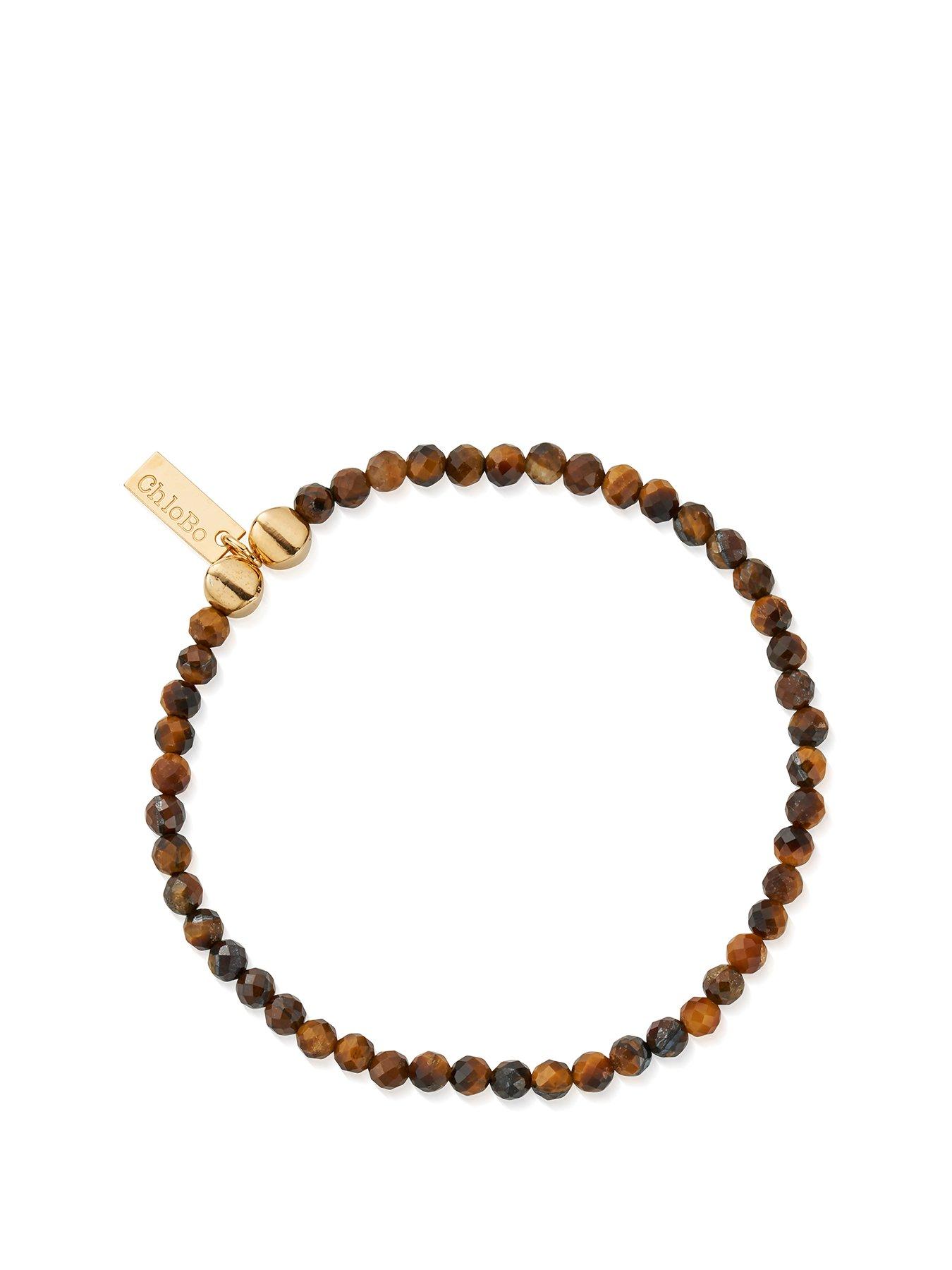 undefined Mens Gold Tigers Eye Bracelet