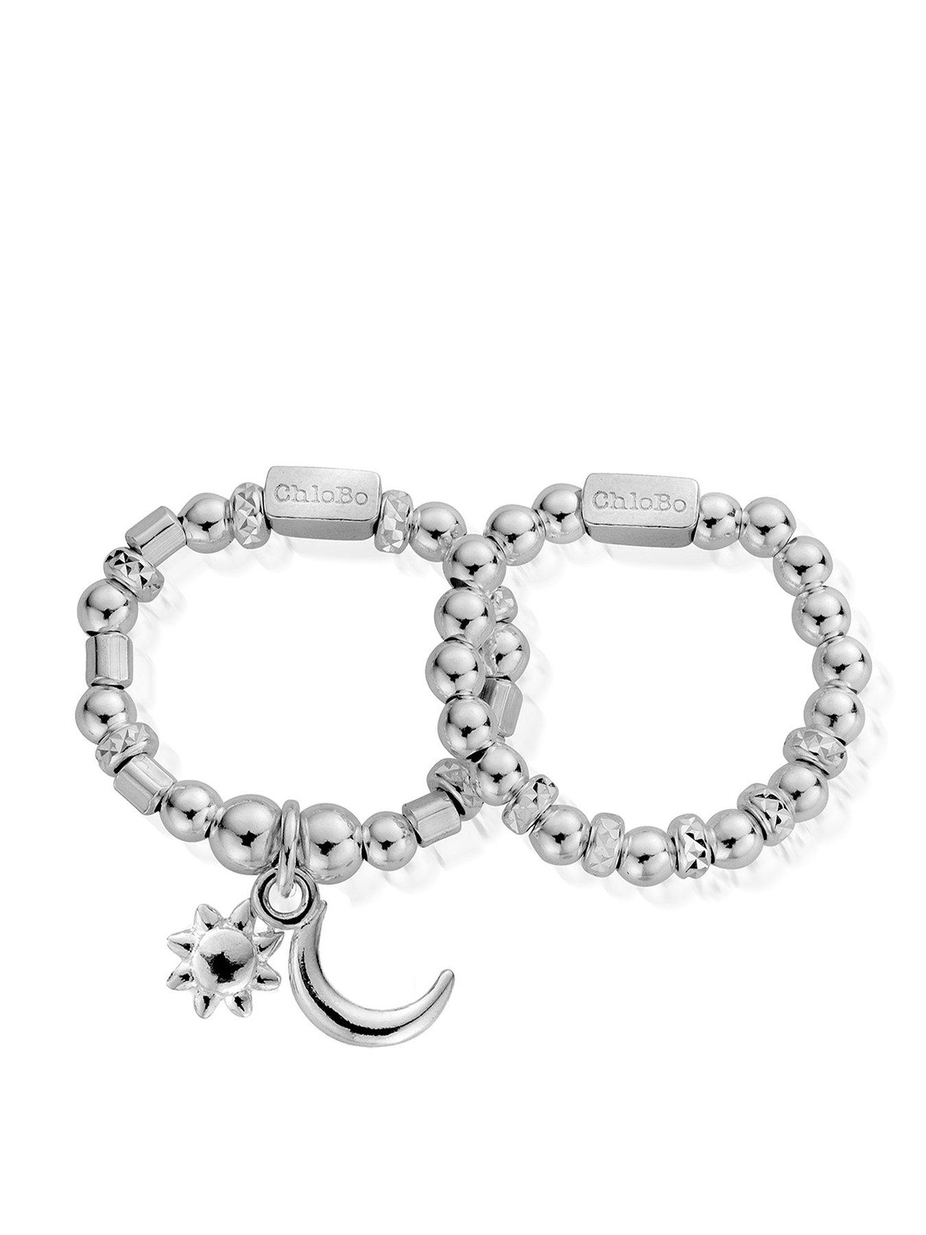 ChloBo Moon And Sun Set Of 2 Rings