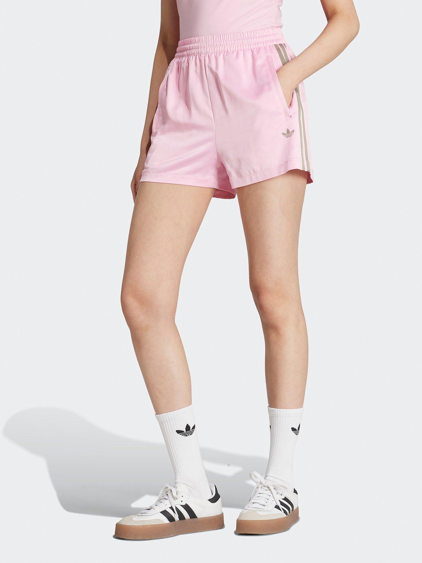 adidas Originals Womens Soccer Summer Satin Classic Shorts, Pink, Size S, Women