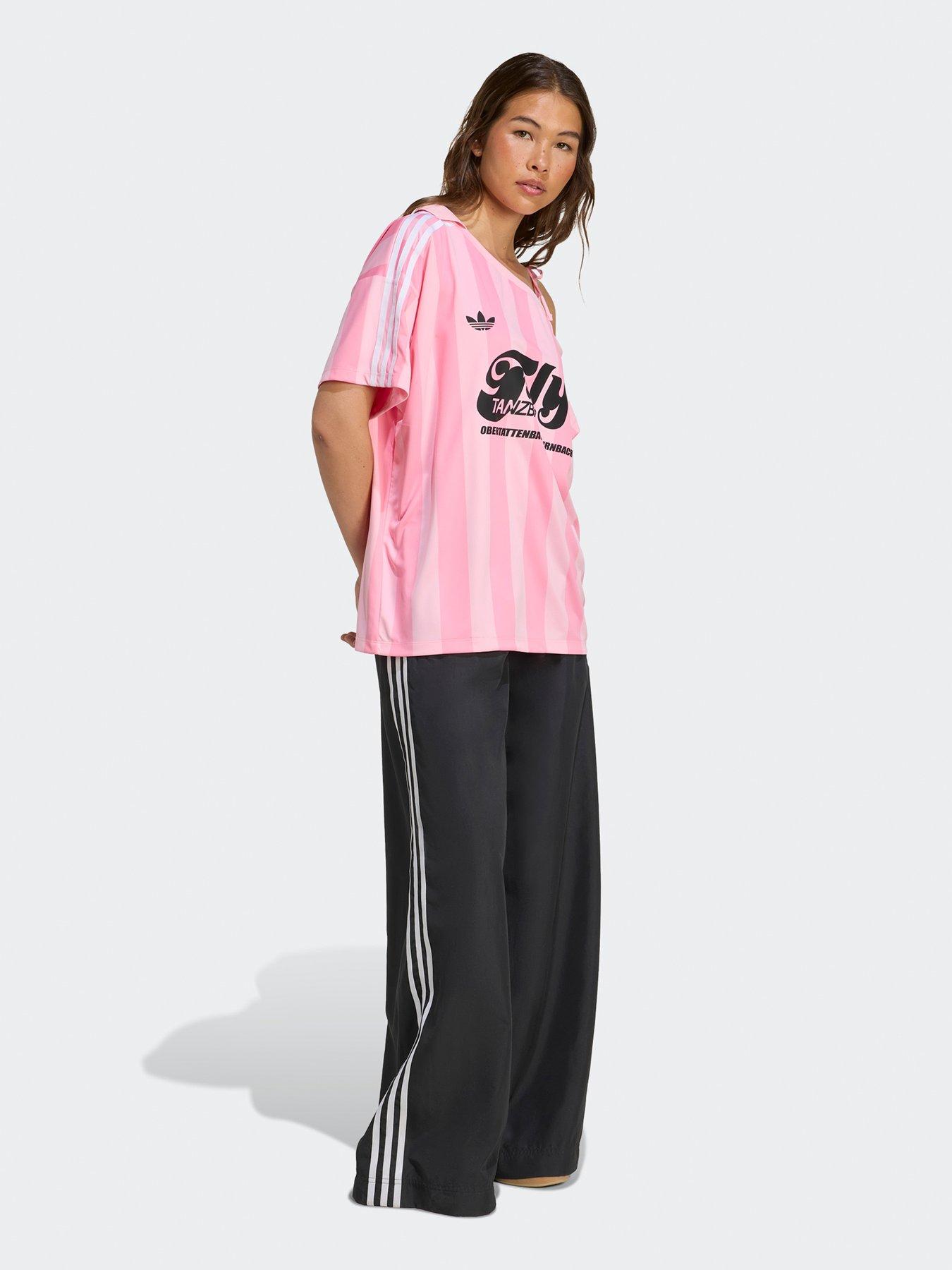 adidas Originals Womens Soccer Summer Off Shoulder Jersey - Pink