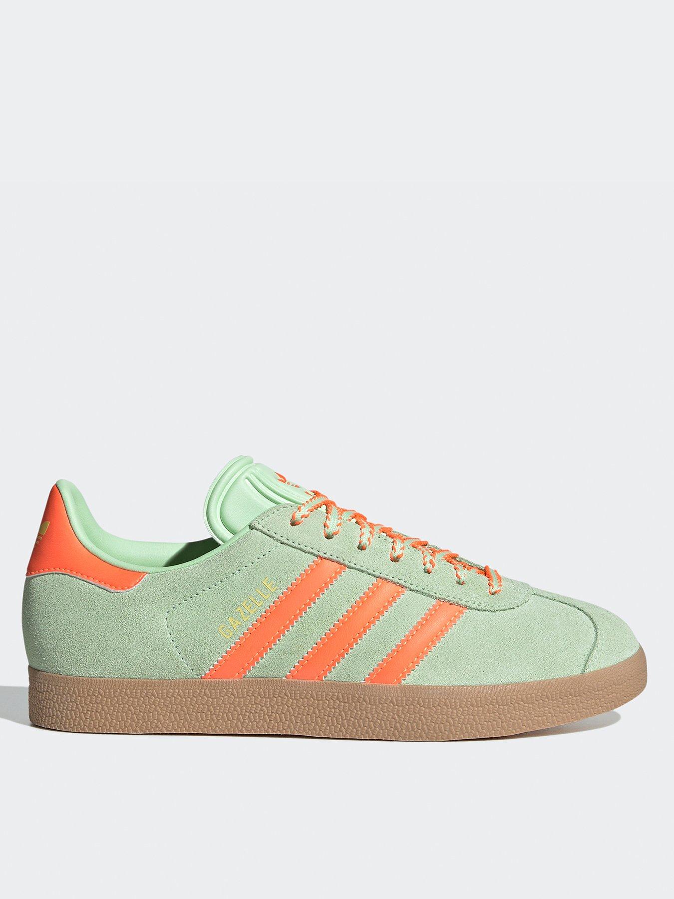 Image of adidas Originals Womens Gazelle Trainers - Green, GREEN, Size 3