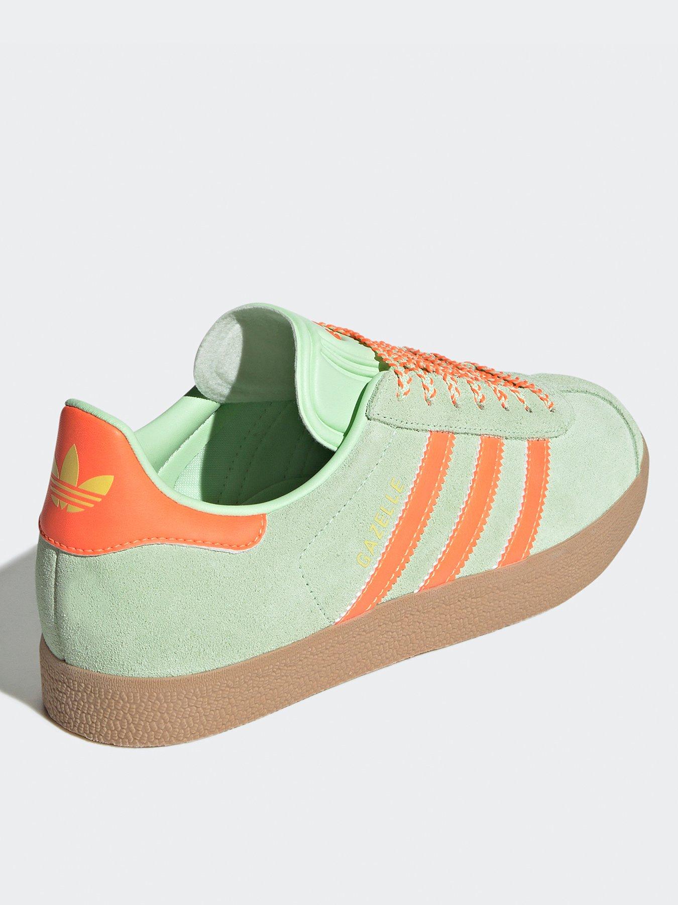 adidas gazelle silver green womens adidas Gazelle Indoor Shoes - Women's - Sandy Pink / Cloud White / Gum main image 1