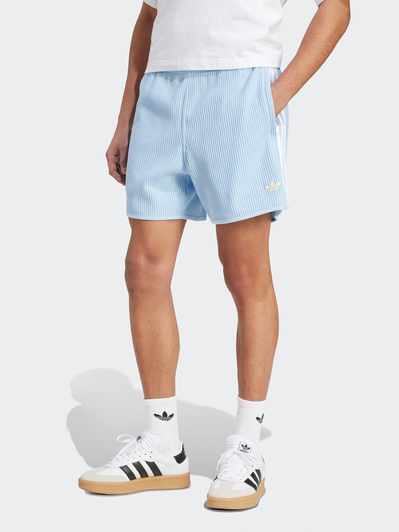 undefined Mens Waffle Knit Sprinter Shorts - Blue