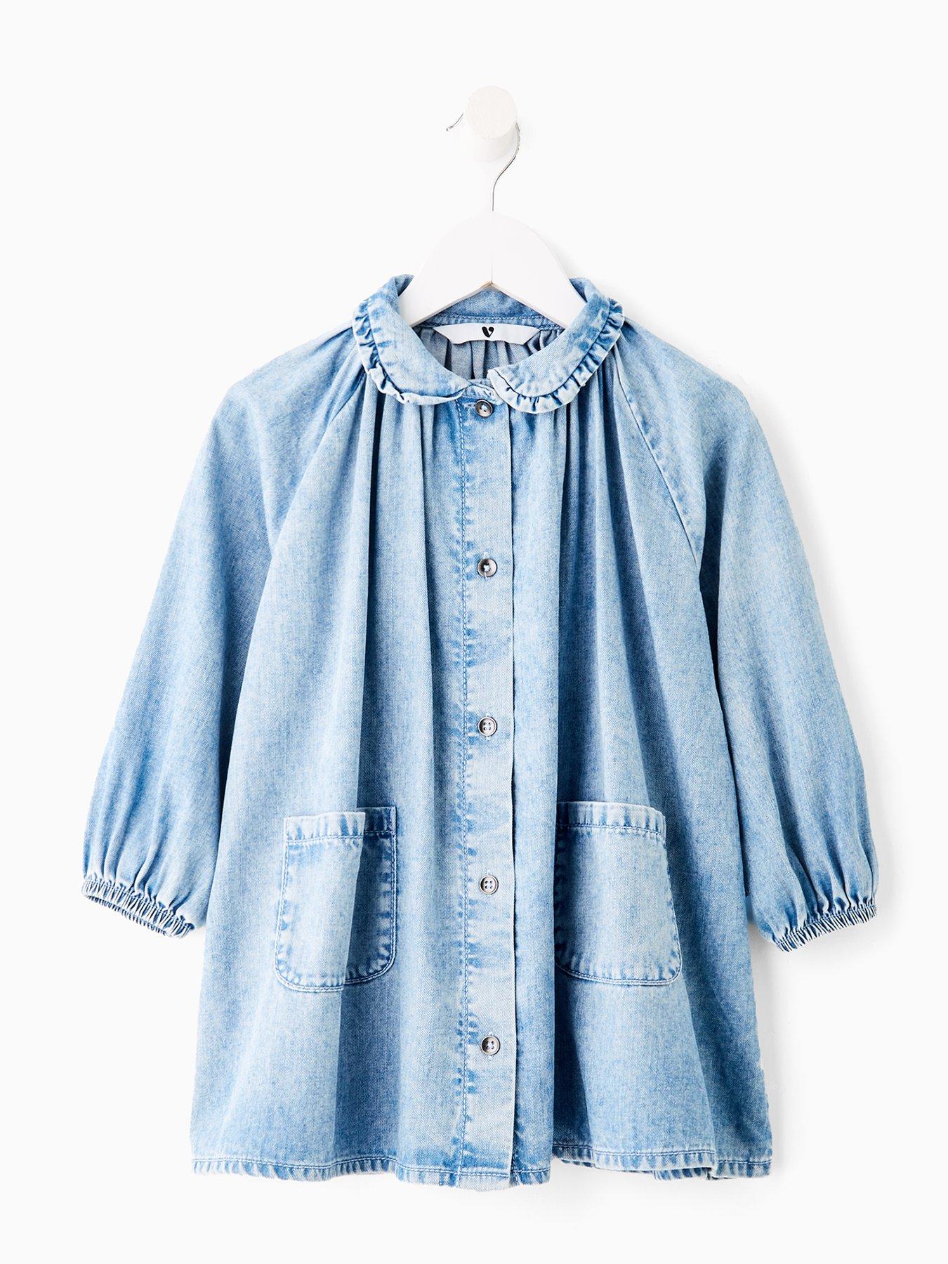 undefined Girls Button Up Denim Dress