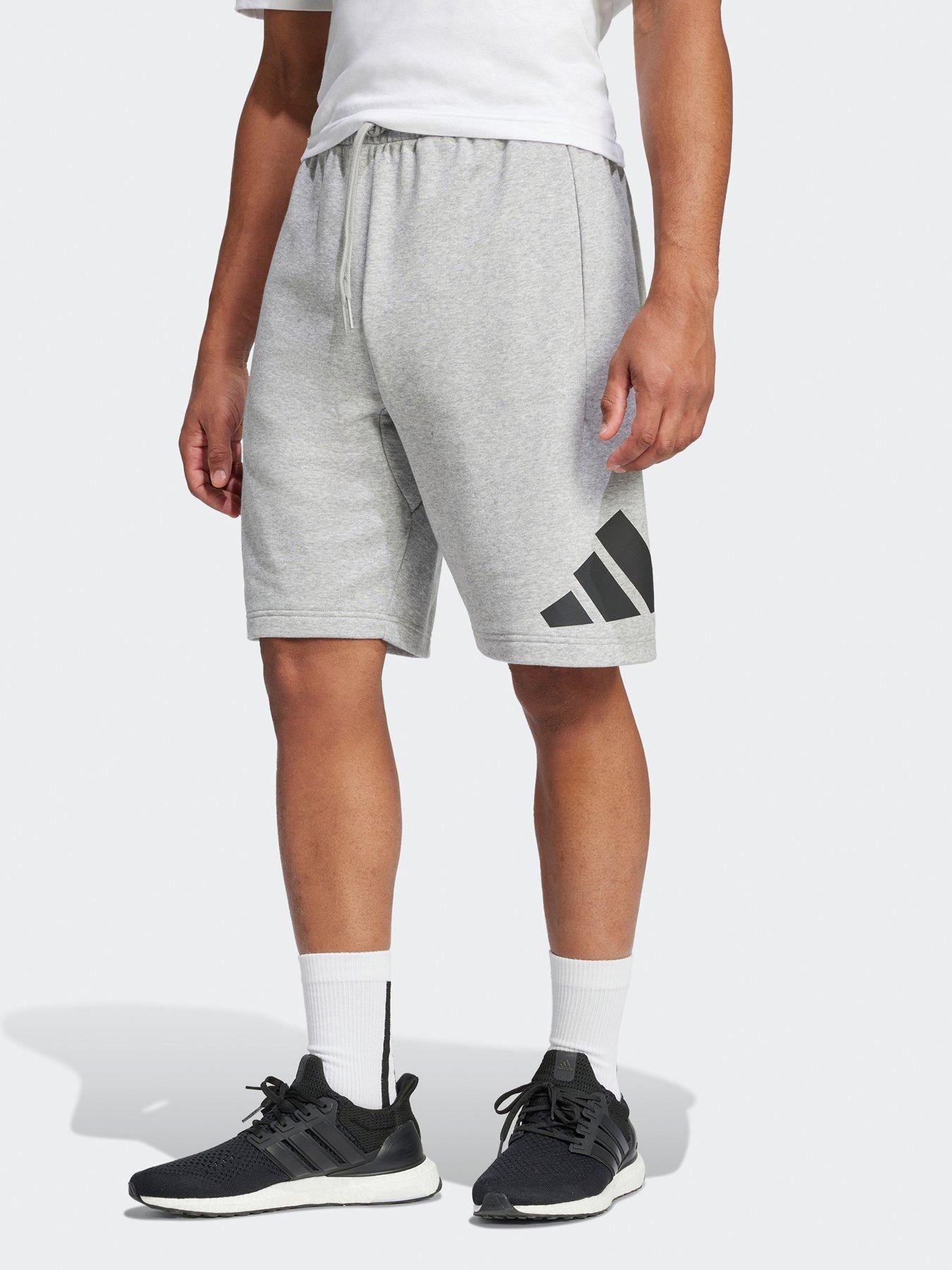 undefined Men's Essentials Big Logo French Terry Shorts - Grey