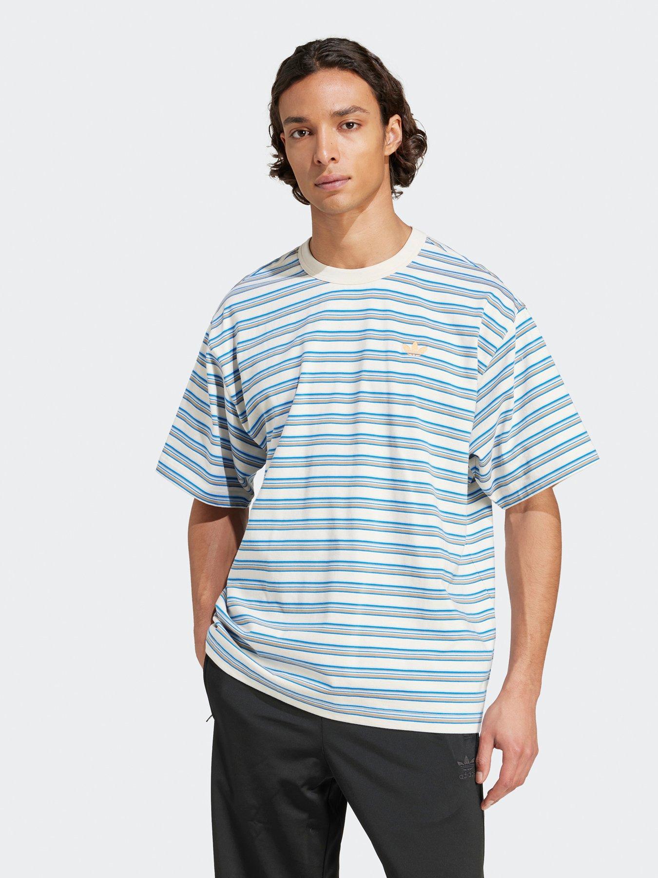 undefined Mens Stripe T-Shirt - Blue Sunset