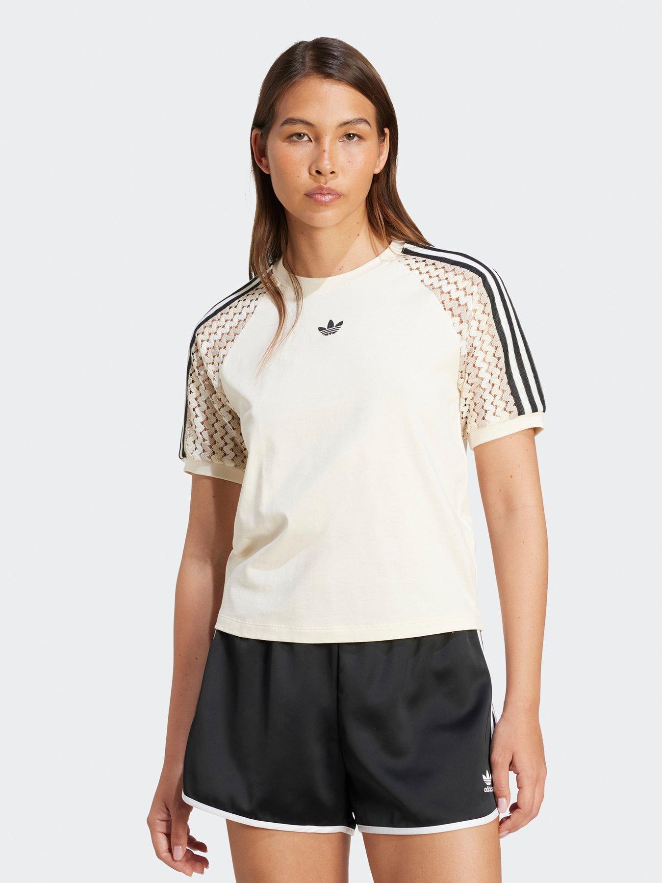Image of adidas Originals Womens Summer Glow Cali T-Shirt - White