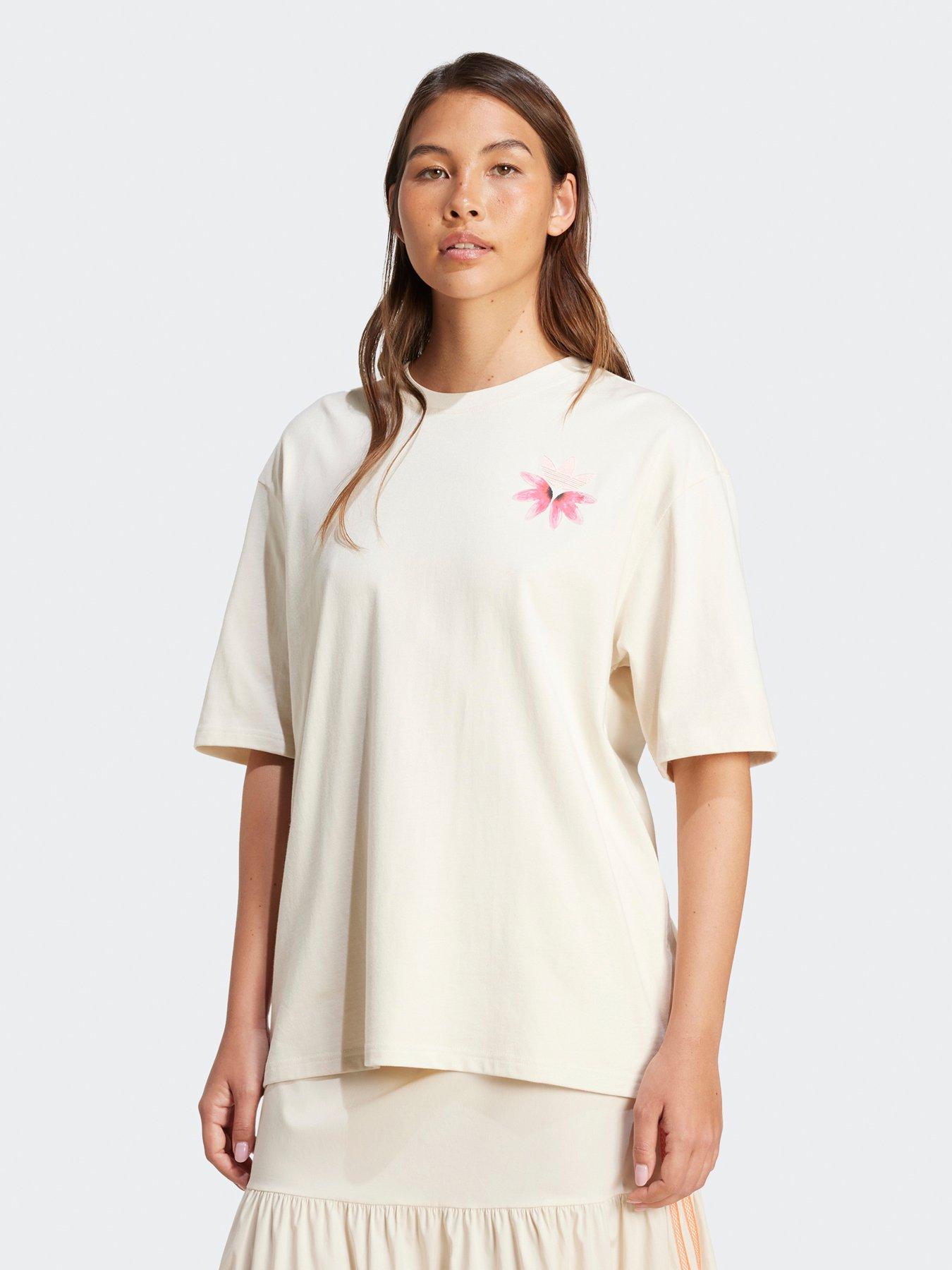 Image of adidas Originals Womens Summer Glow Graphic T-Shirt - White