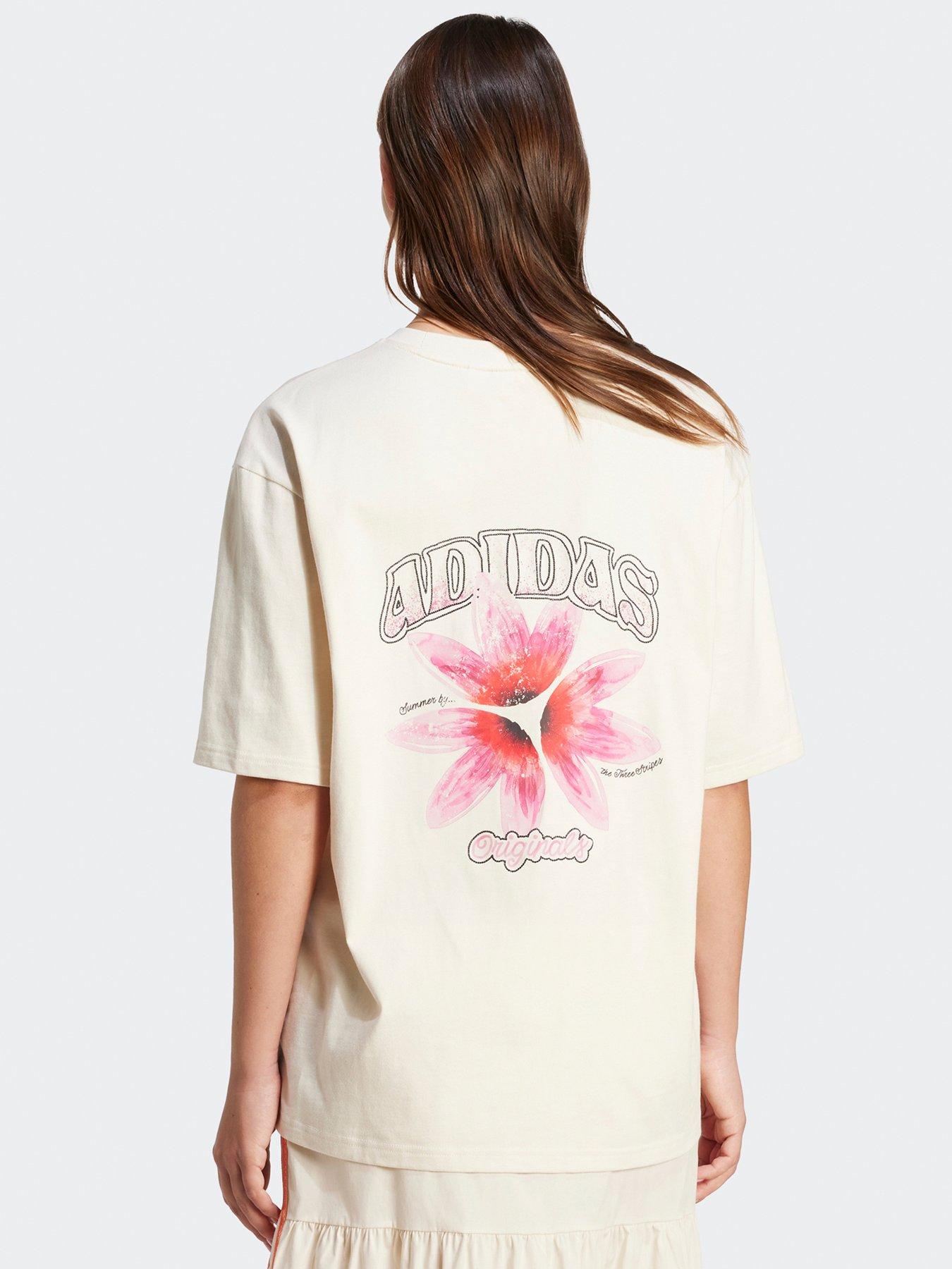 undefined Womens Summer Glow Graphic T-Shirt - White