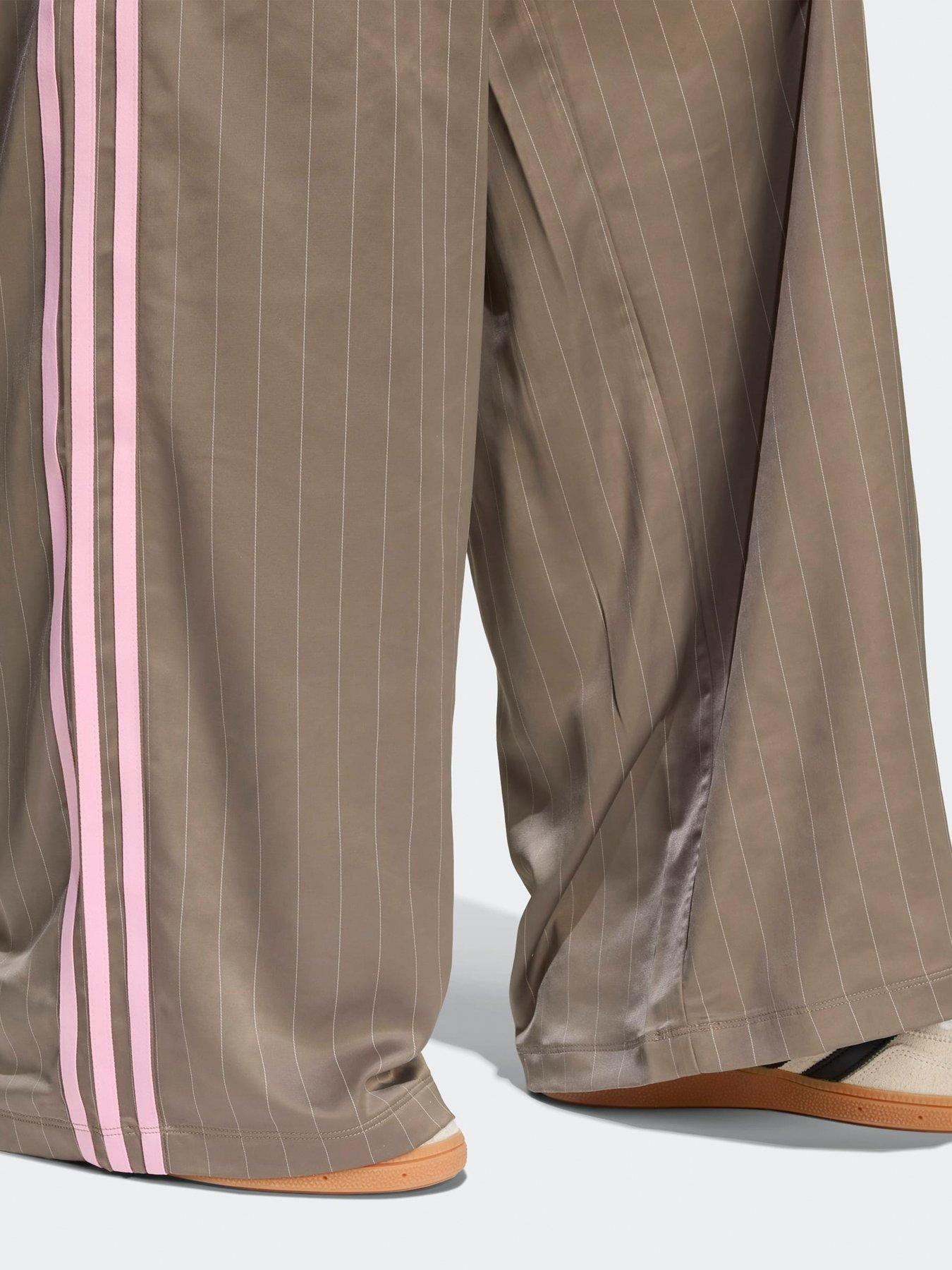 Image 5 of 5 of adidas Originals Womens Soccer Summer Satin Wide Leg Pants - Khaki