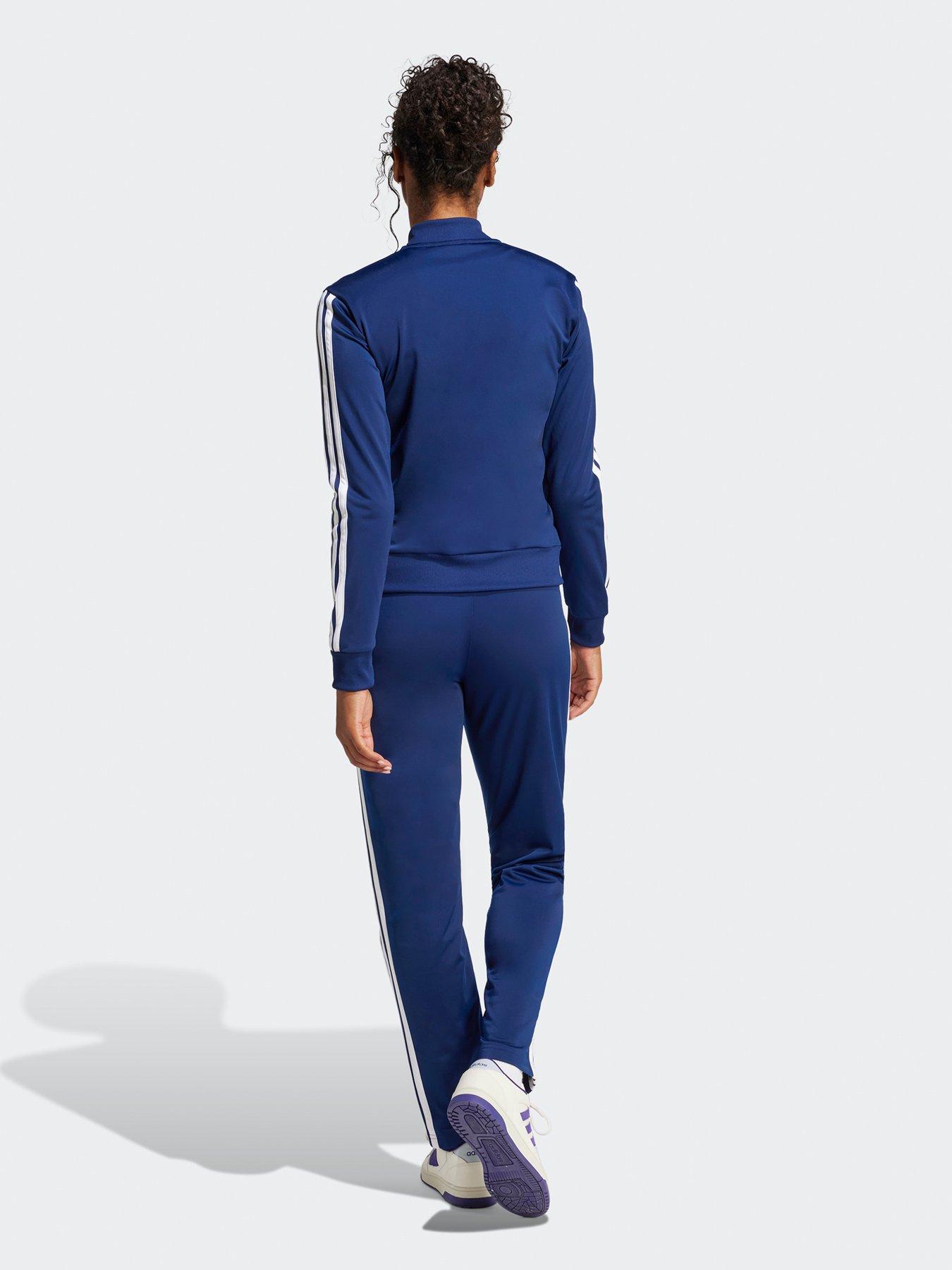 Image 2 of 5 of adidas Sportswear Womens Essentials 3-stripes Track Suit - Blue