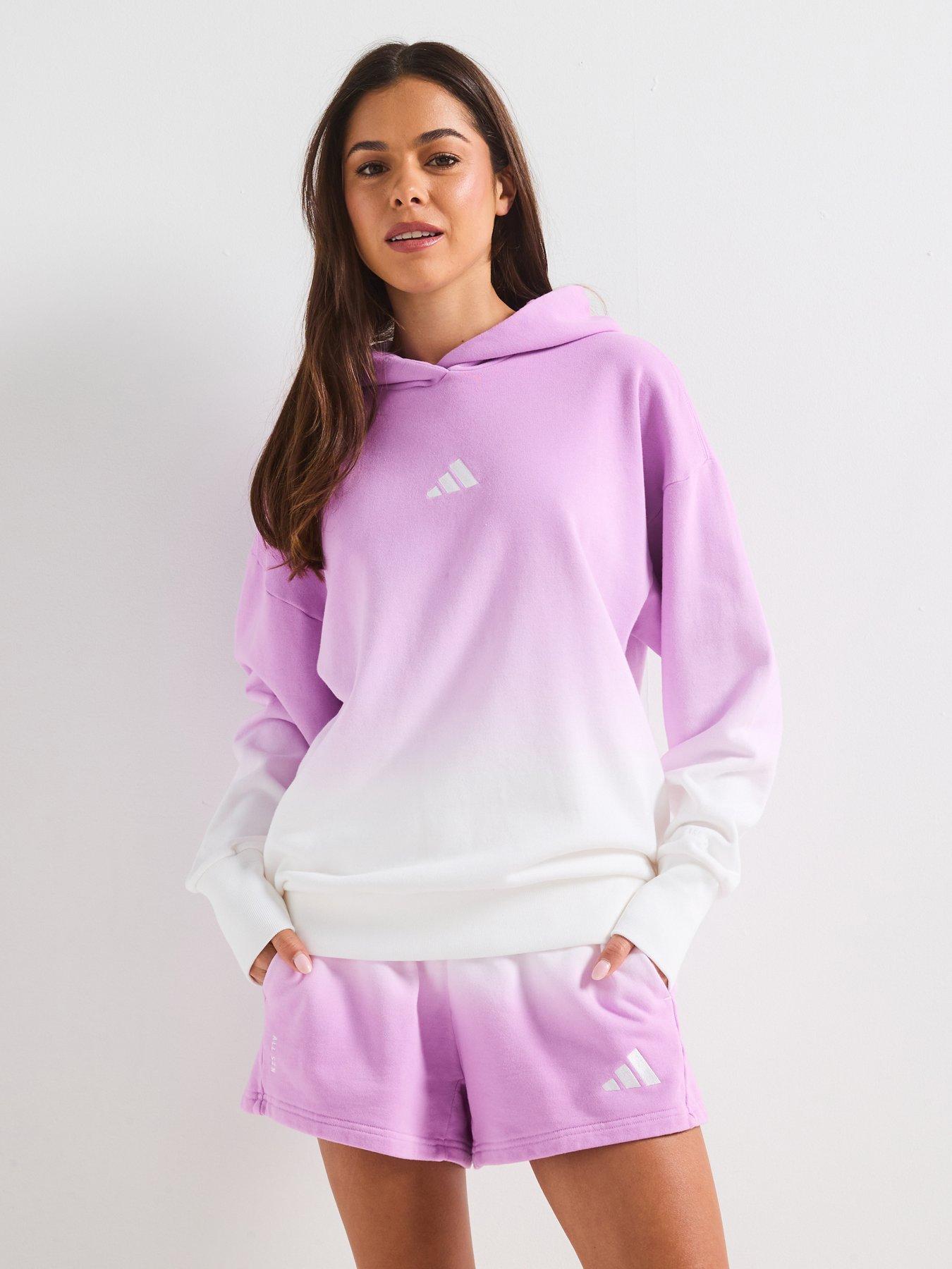 undefined Women's All SZN Loose Dip-Dye Hoodie - White