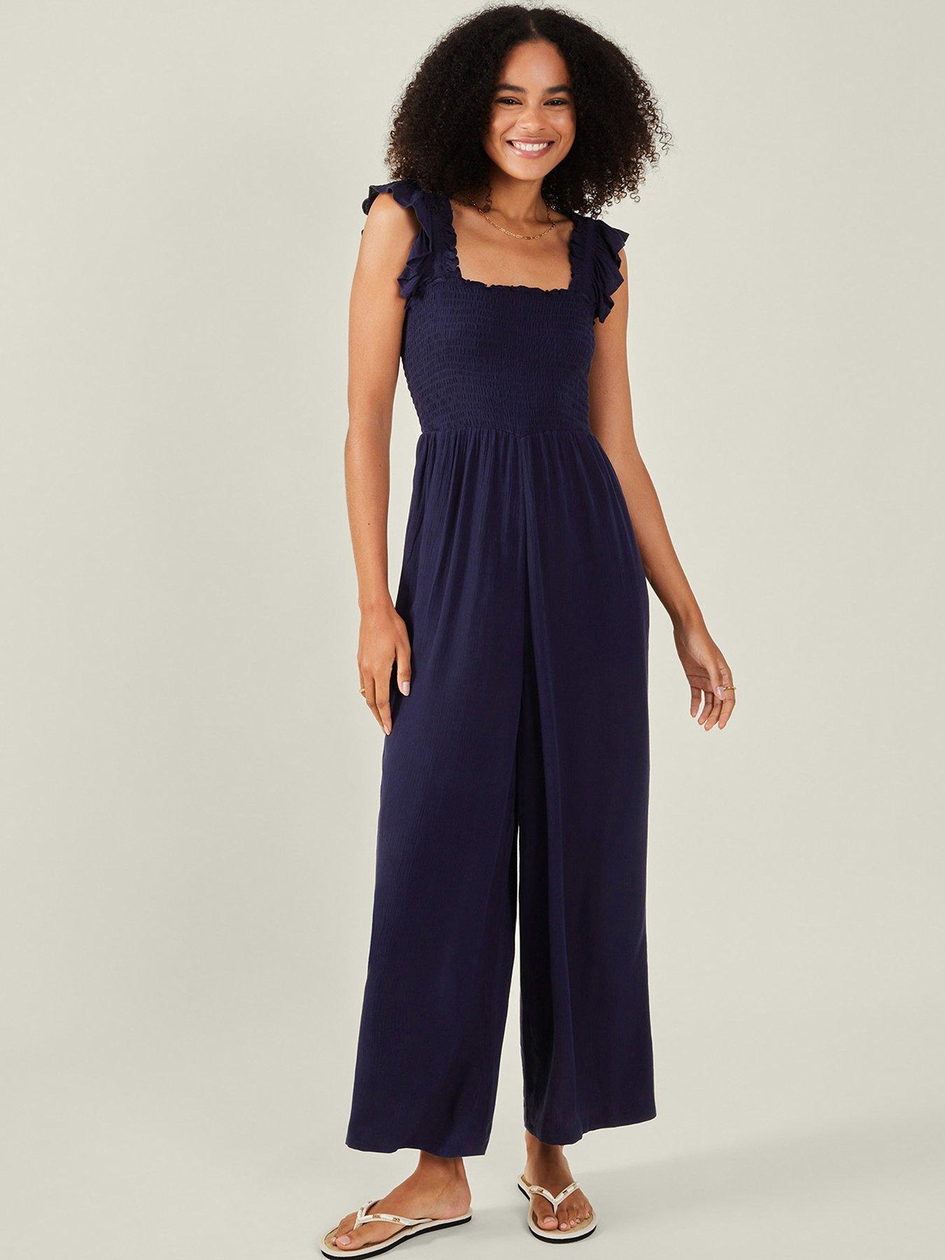 accessorize-frill-shoulder-jumpsuit-navy