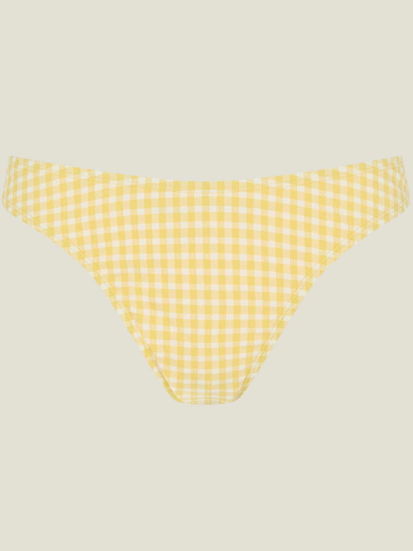 Image 3 of 4 of Accessorize Gingham Pant - Yellow