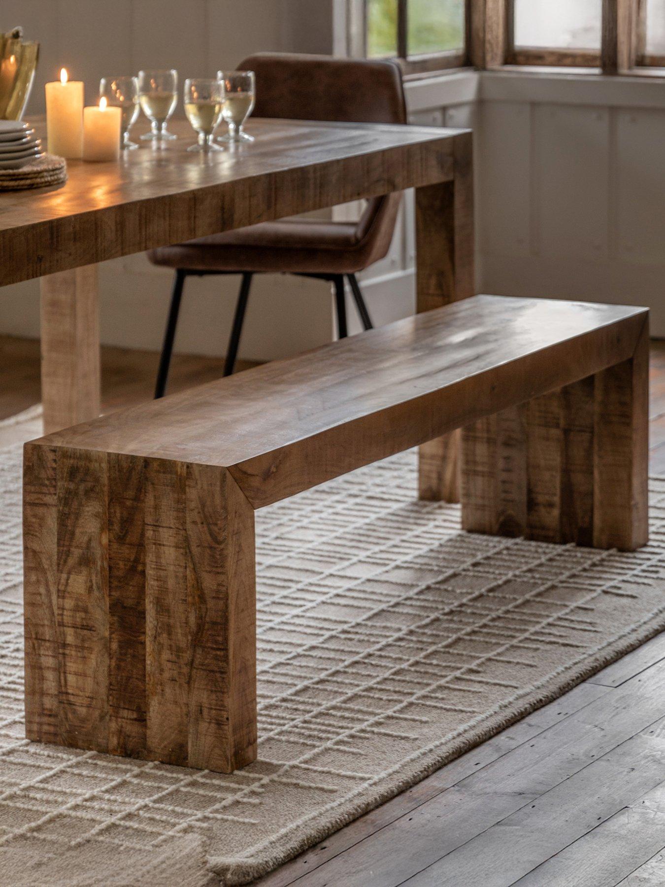 undefined Lina Ready Assembled Dining Bench - Natural