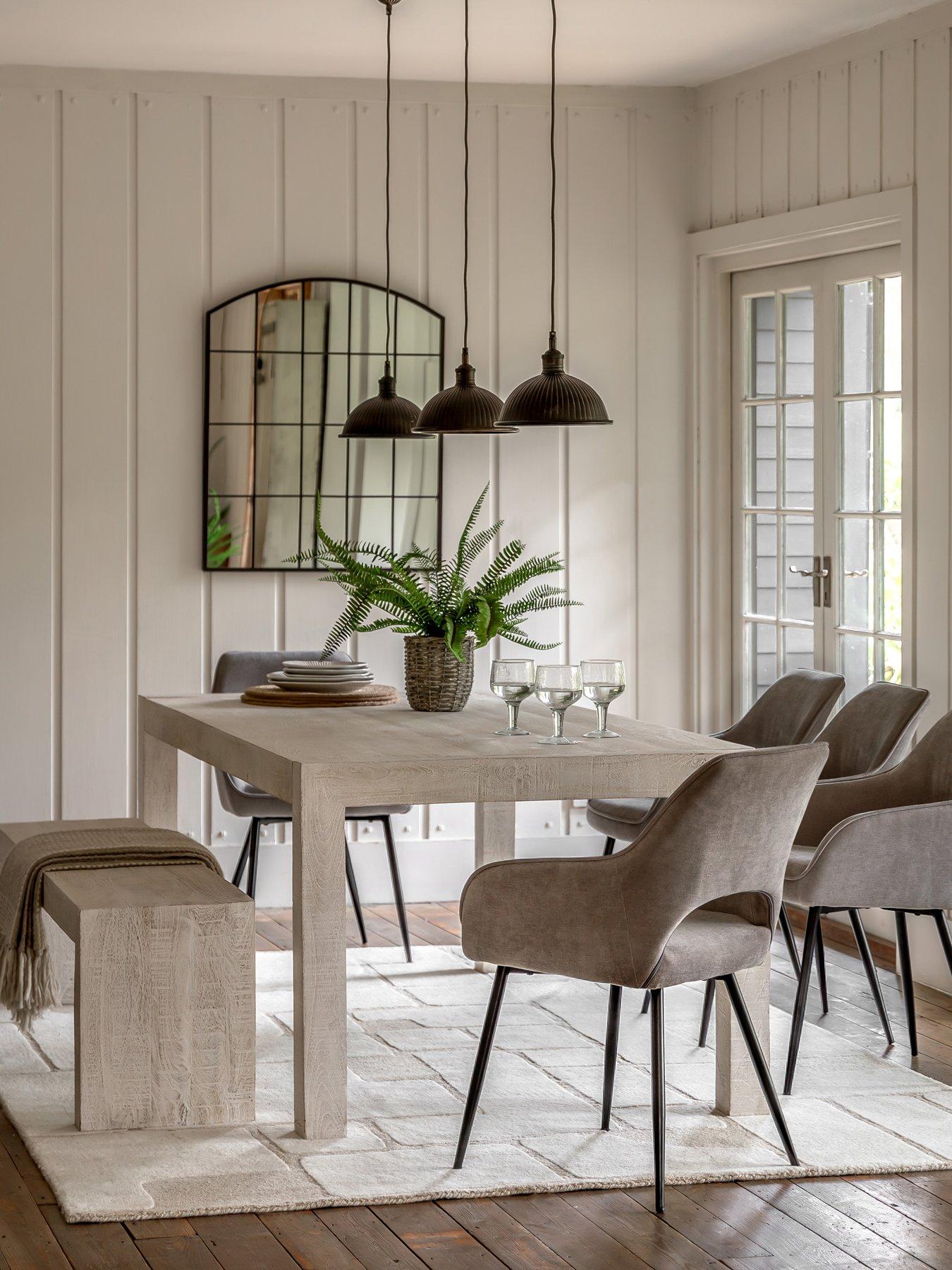 undefined Lina Dining Table - Whitewash