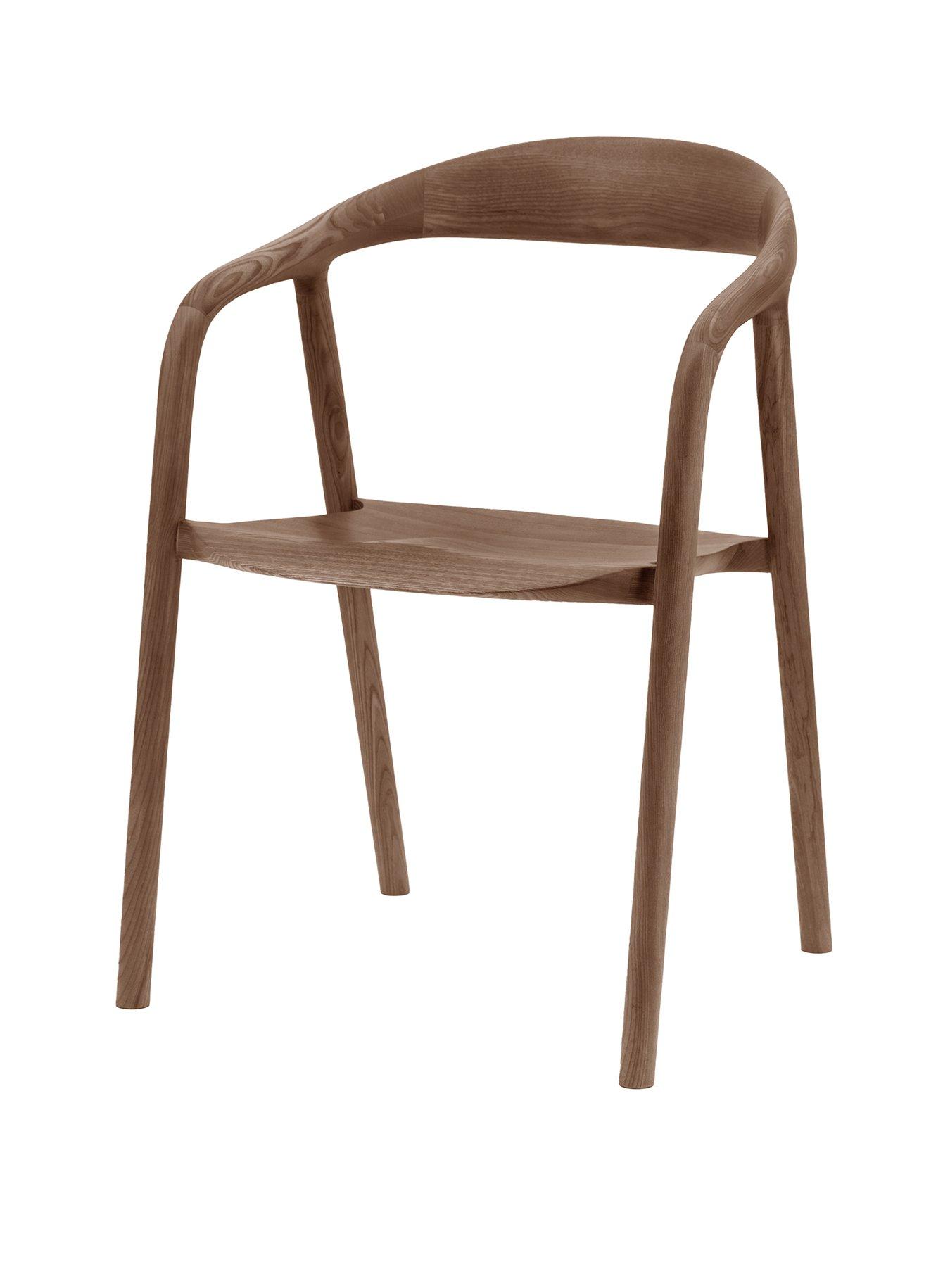 undefined Rayan Ready Assembled 2 Pack Dining Chairs - Walnut