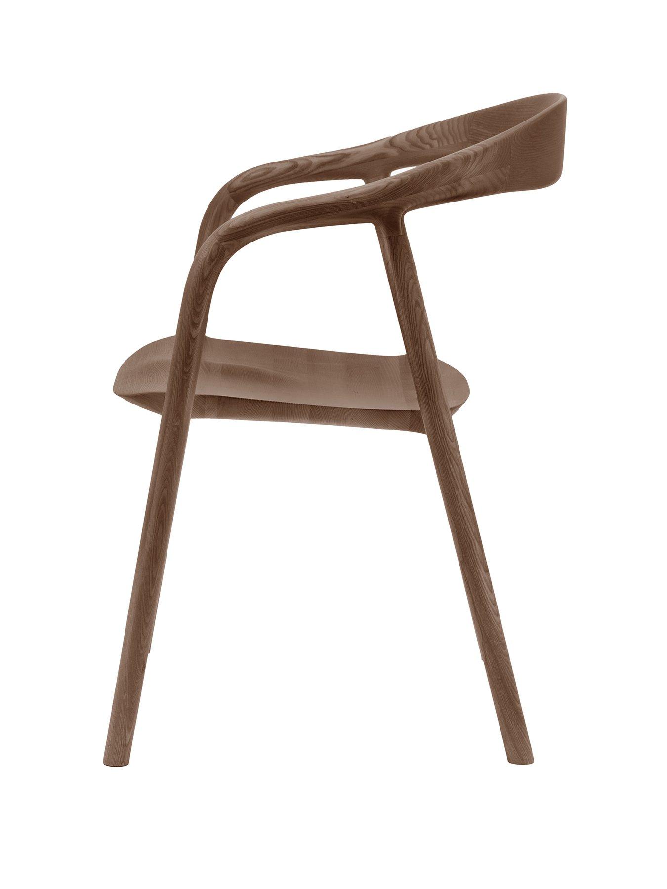 Image 2 of 5 of Gallery Rayan&nbsp;Ready Assembled 2 Pack Dining Chairs - Walnut
