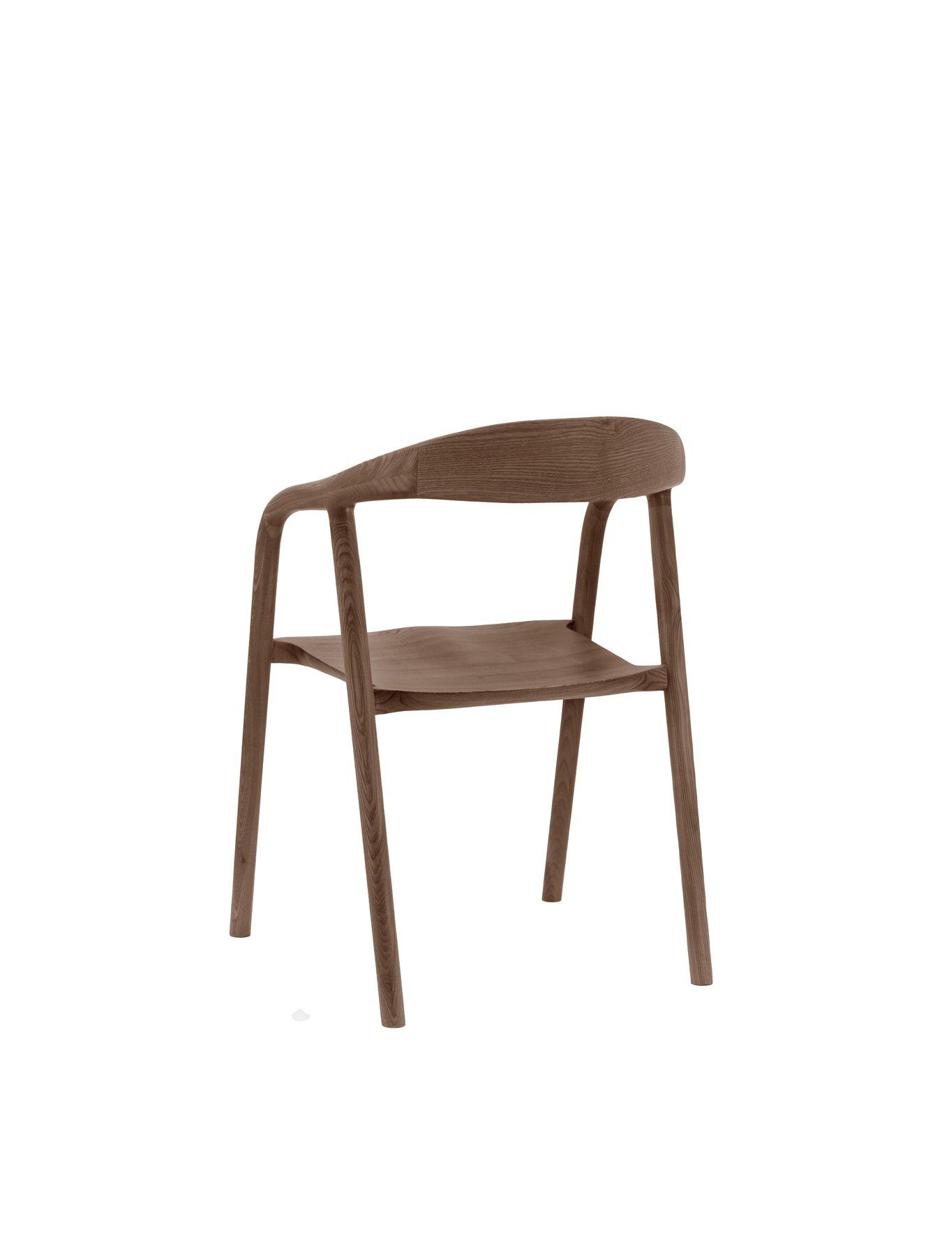 Image 3 of 5 of Gallery Rayan&nbsp;Ready Assembled 2 Pack Dining Chairs - Walnut