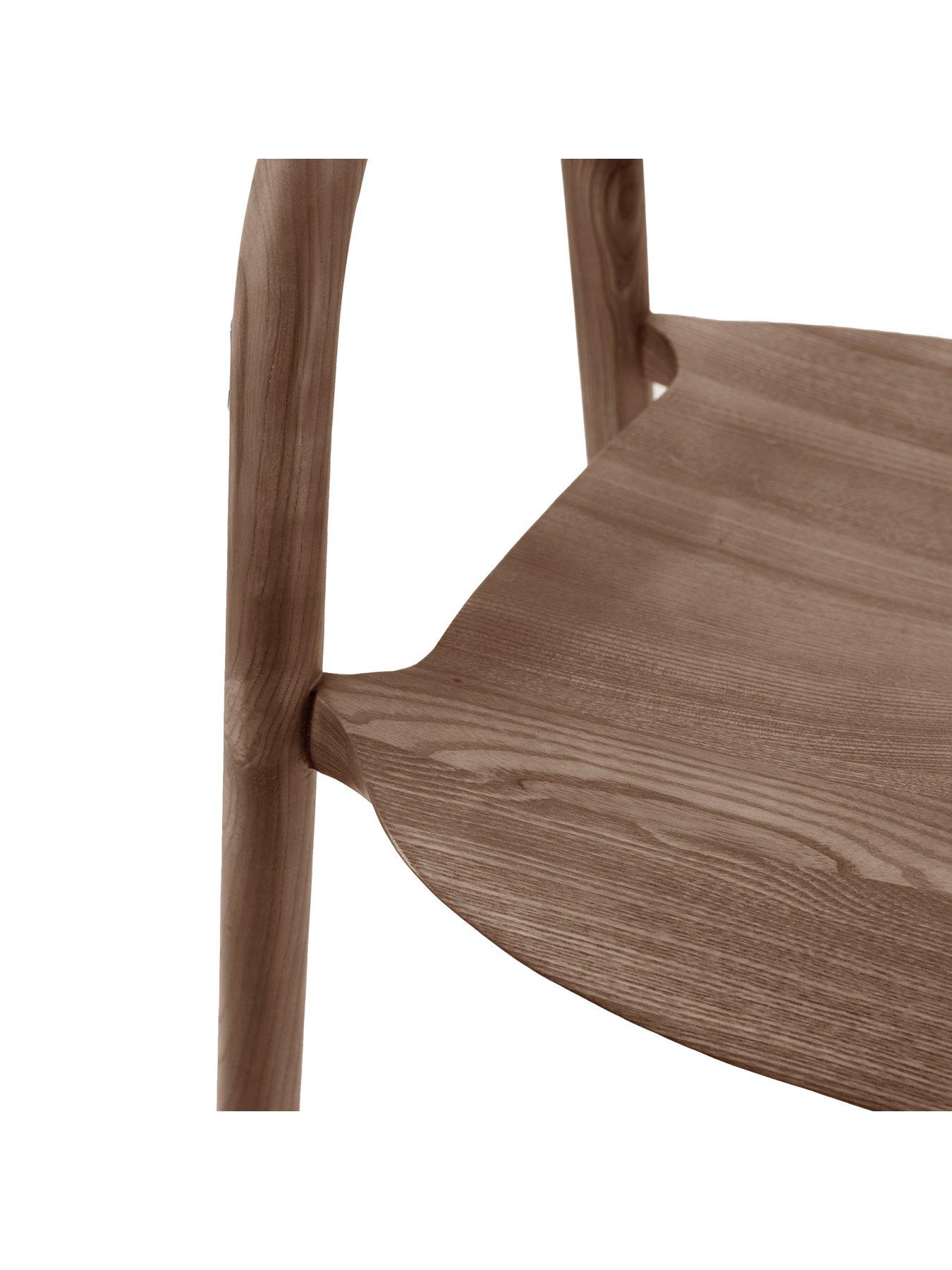 Image 5 of 5 of Gallery Rayan&nbsp;Ready Assembled 2 Pack Dining Chairs - Walnut
