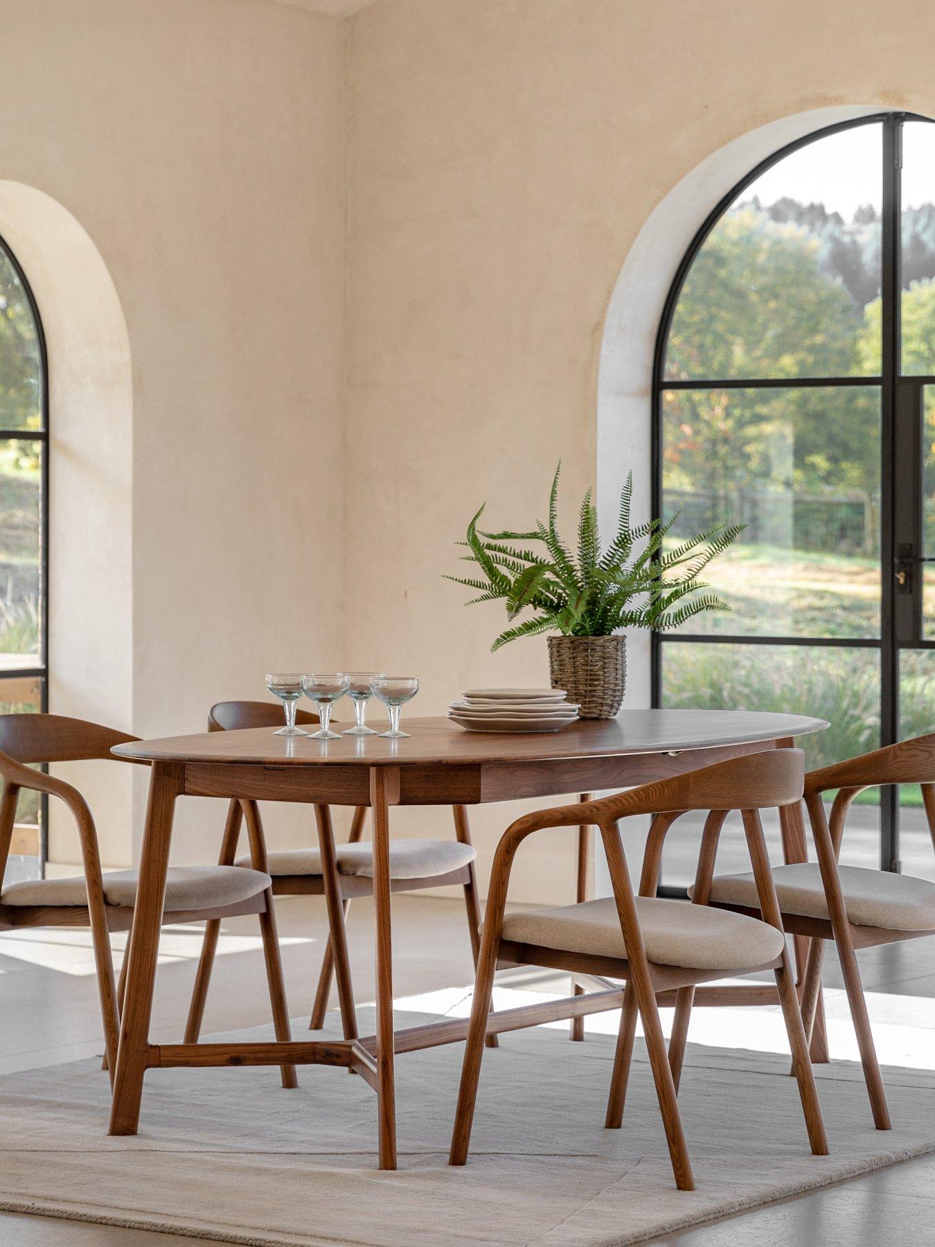 undefined Rayan Extending Dining Table - Walnut