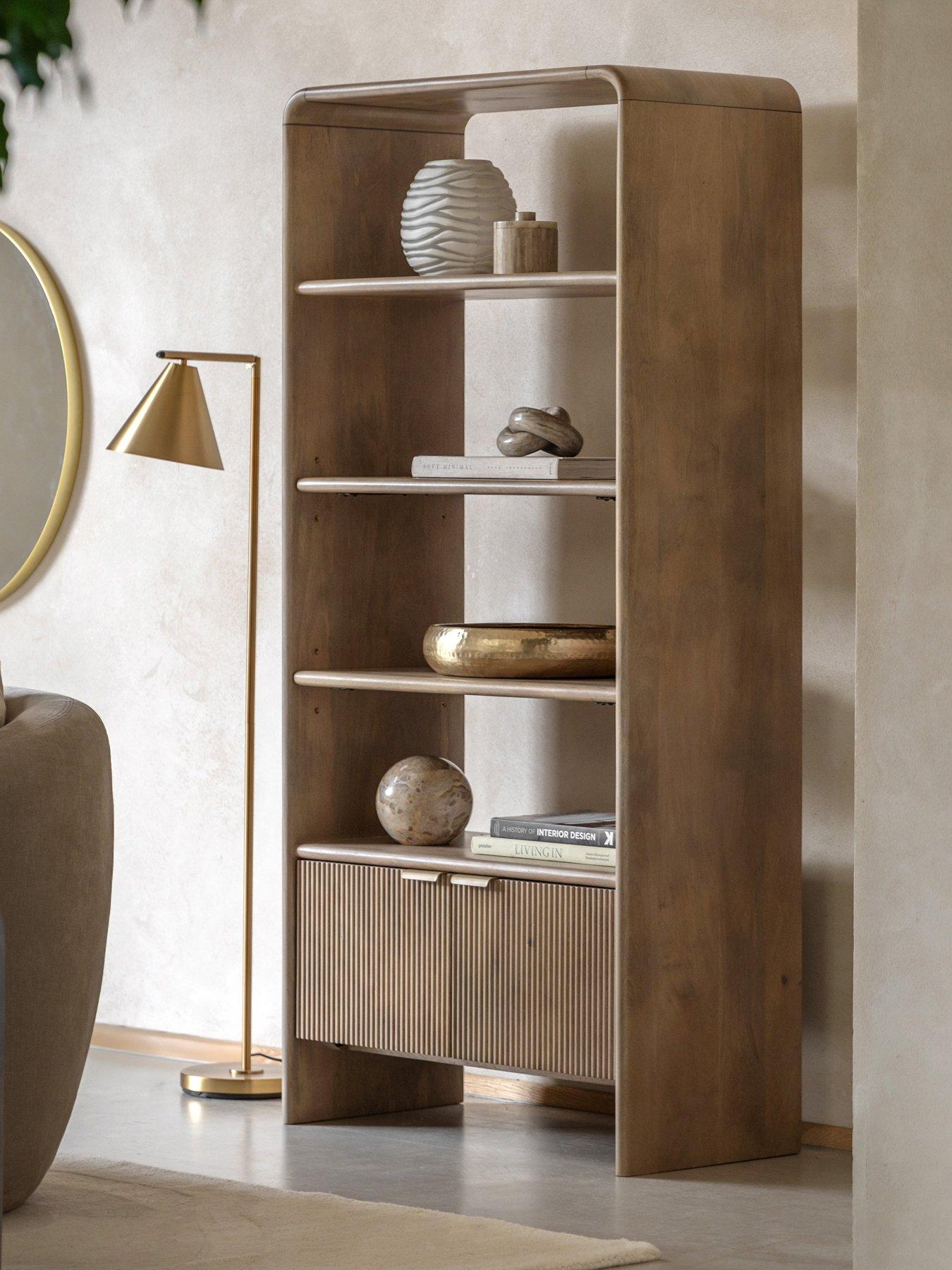 undefined Tahira Ready Assembled Open Display Unit - with Mango Wood - Natural