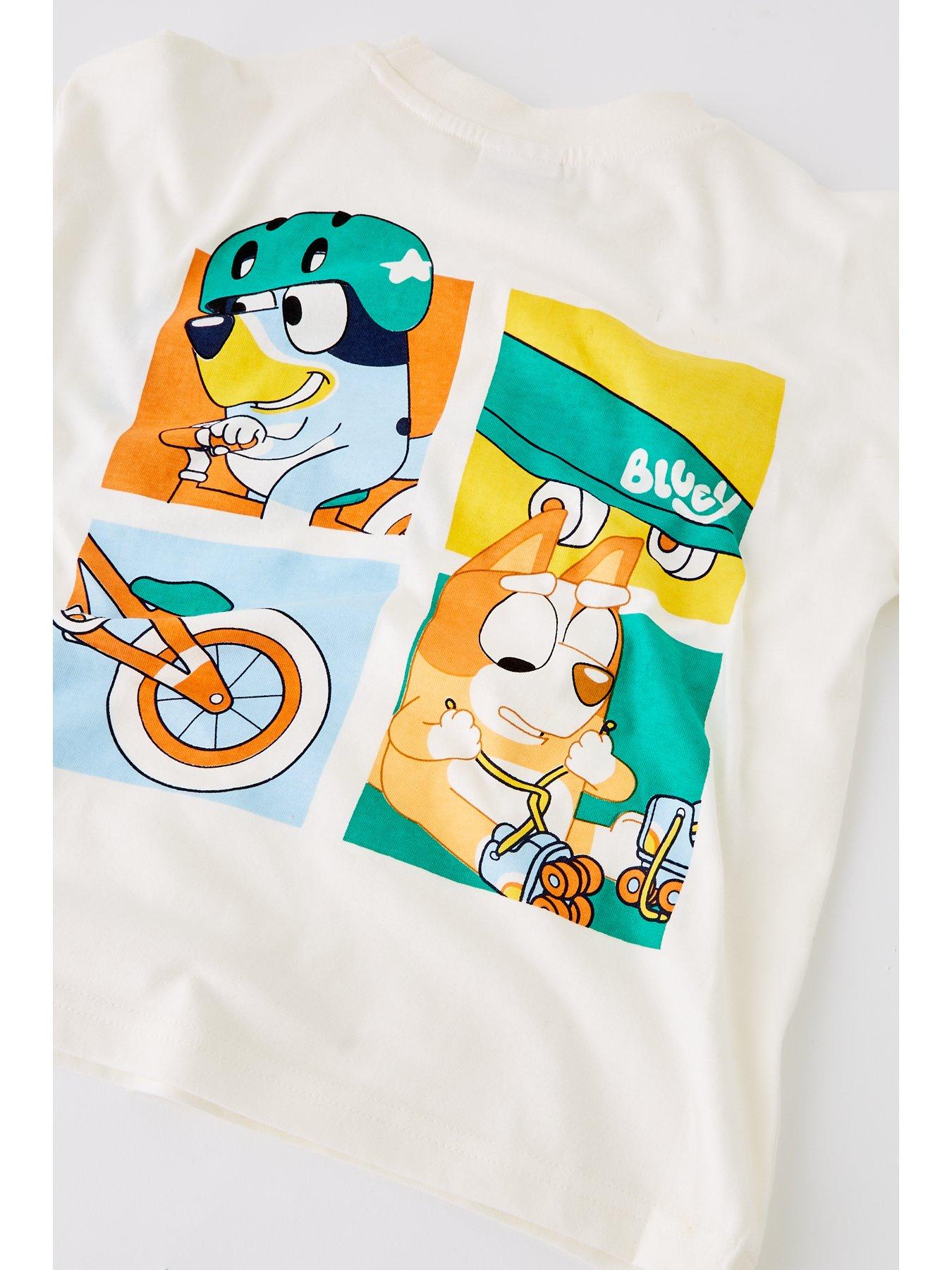Image 4 of 4 of Bluey Back Print T-Shirt - Blue