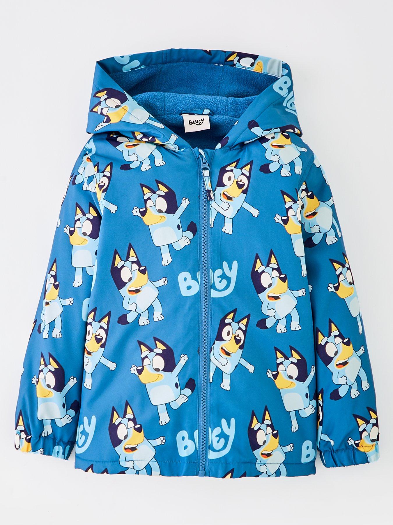 undefined Fleece Lined Rain Mac - Blue