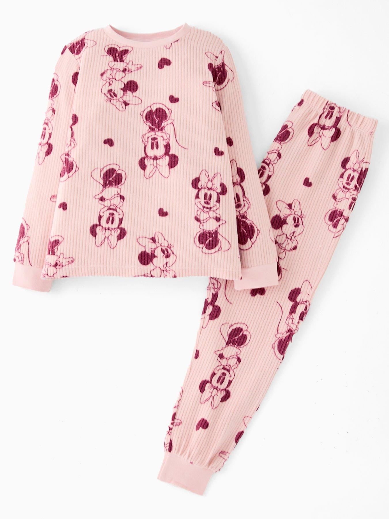 The Very Collection Kids Minnie Mouse Mini Me Snit Pyjamas - Cream