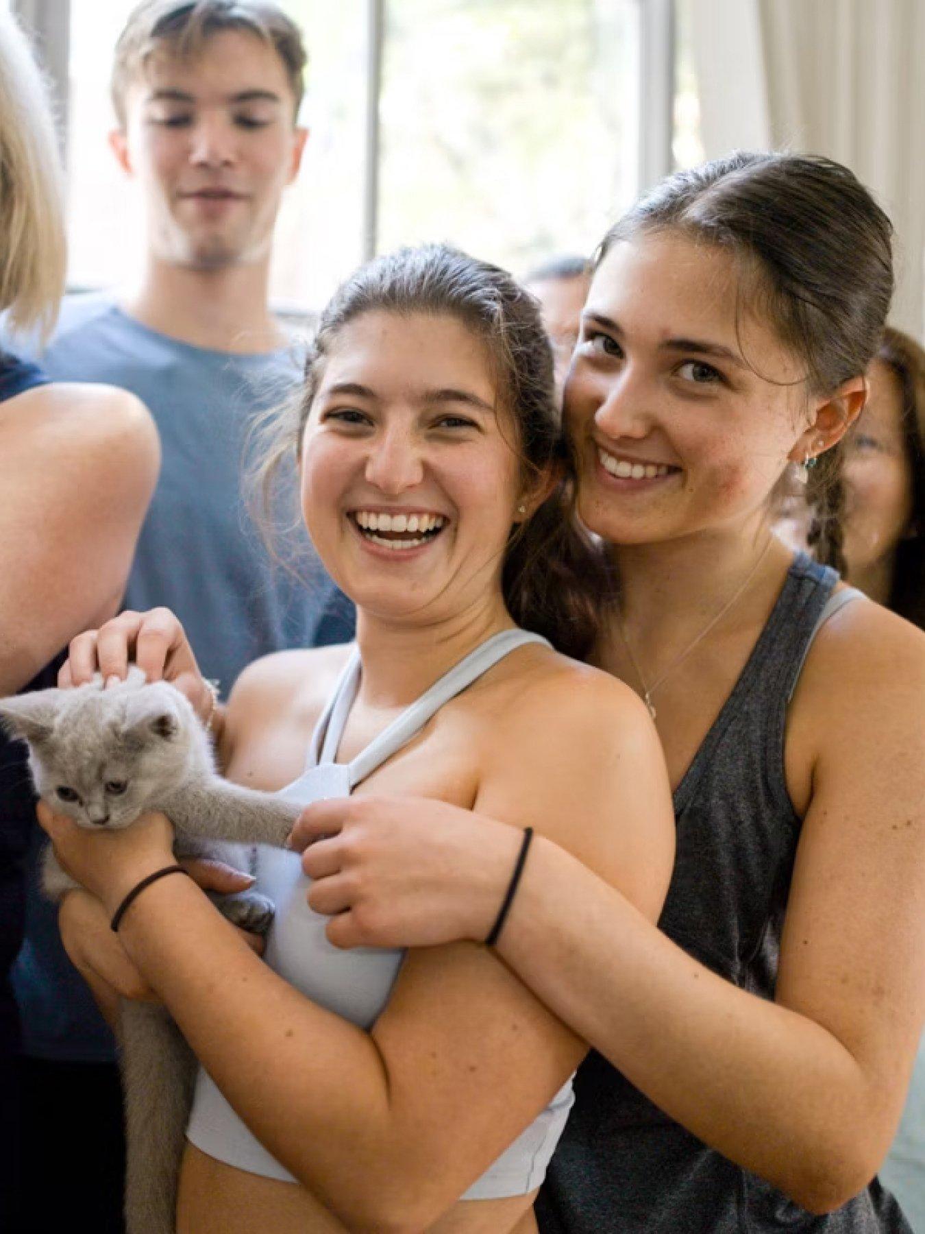 Image 3 of 5 of Virgin Experience Days London Kitty Yoga Session with Play Time for 2 -&nbsp;Digital Voucher