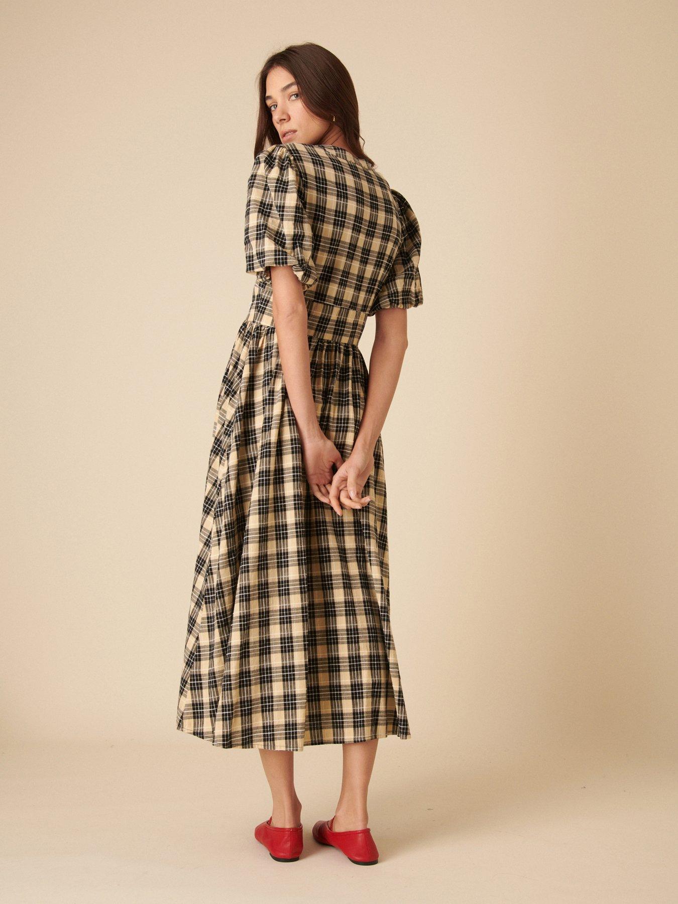 Image 2 of 4 of Nobodys Child Starlight Check Midaxi Dress - Multi