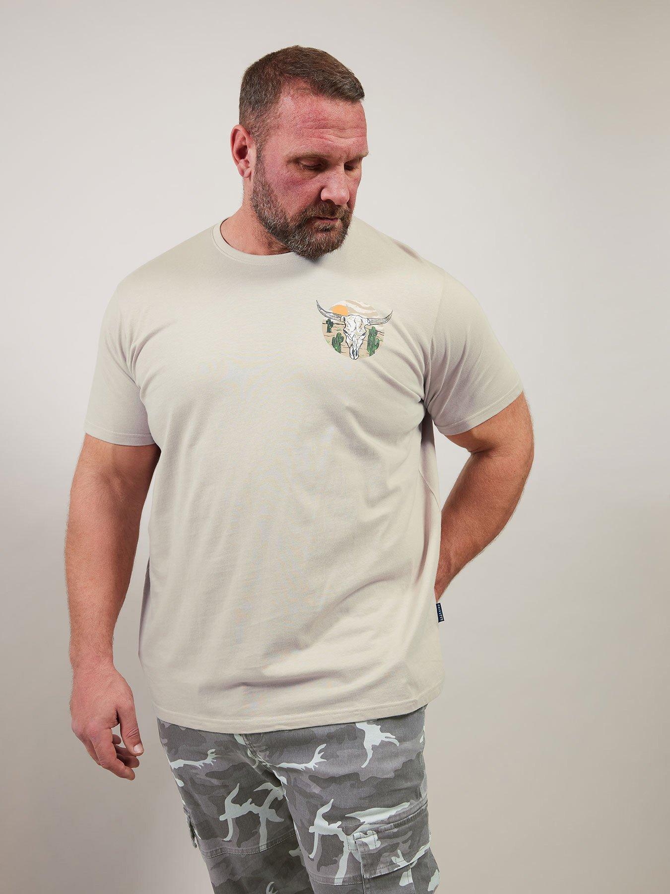 undefined Cow Skull Graphic T-Shirt - Cream