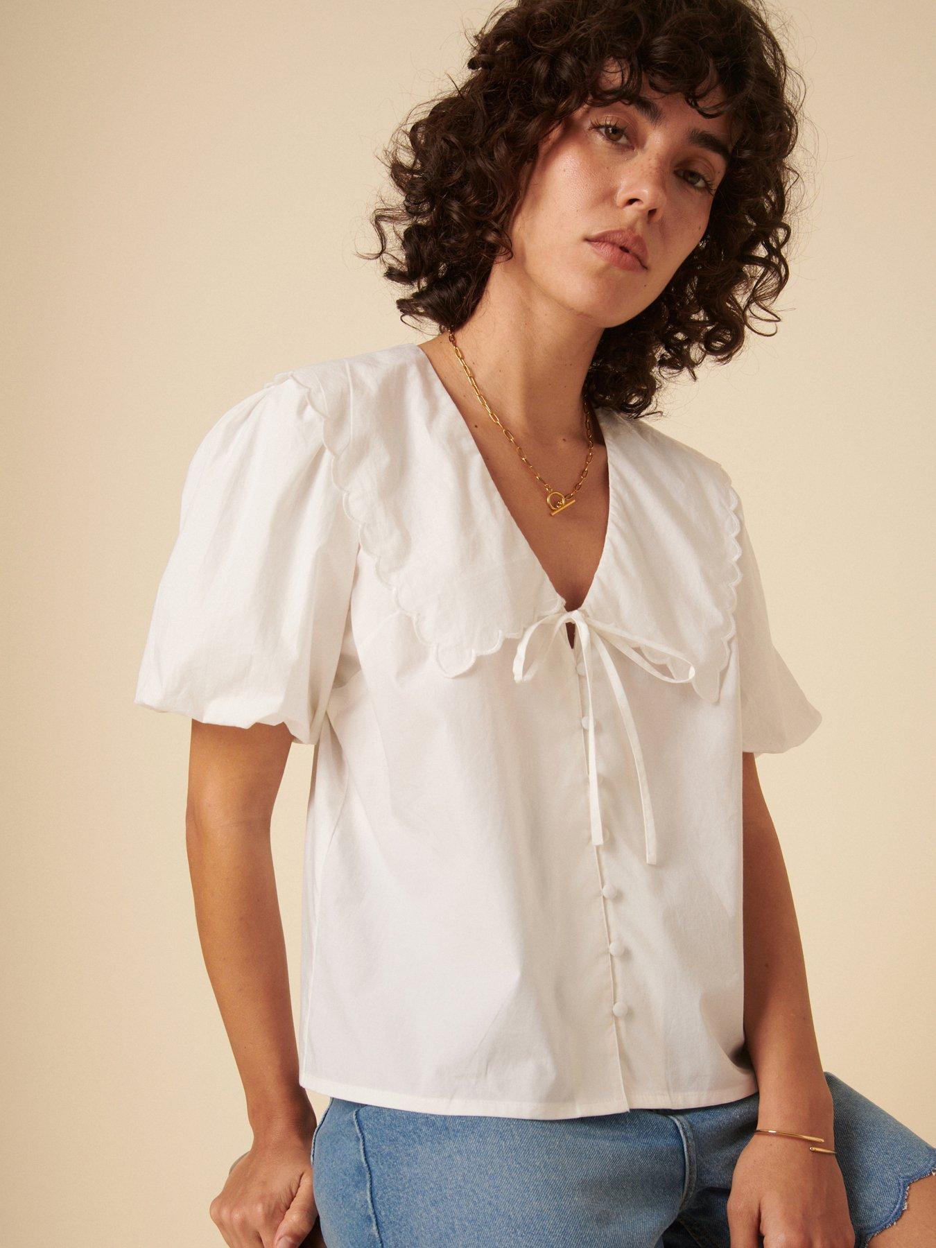 undefined Birdie Blouse - White