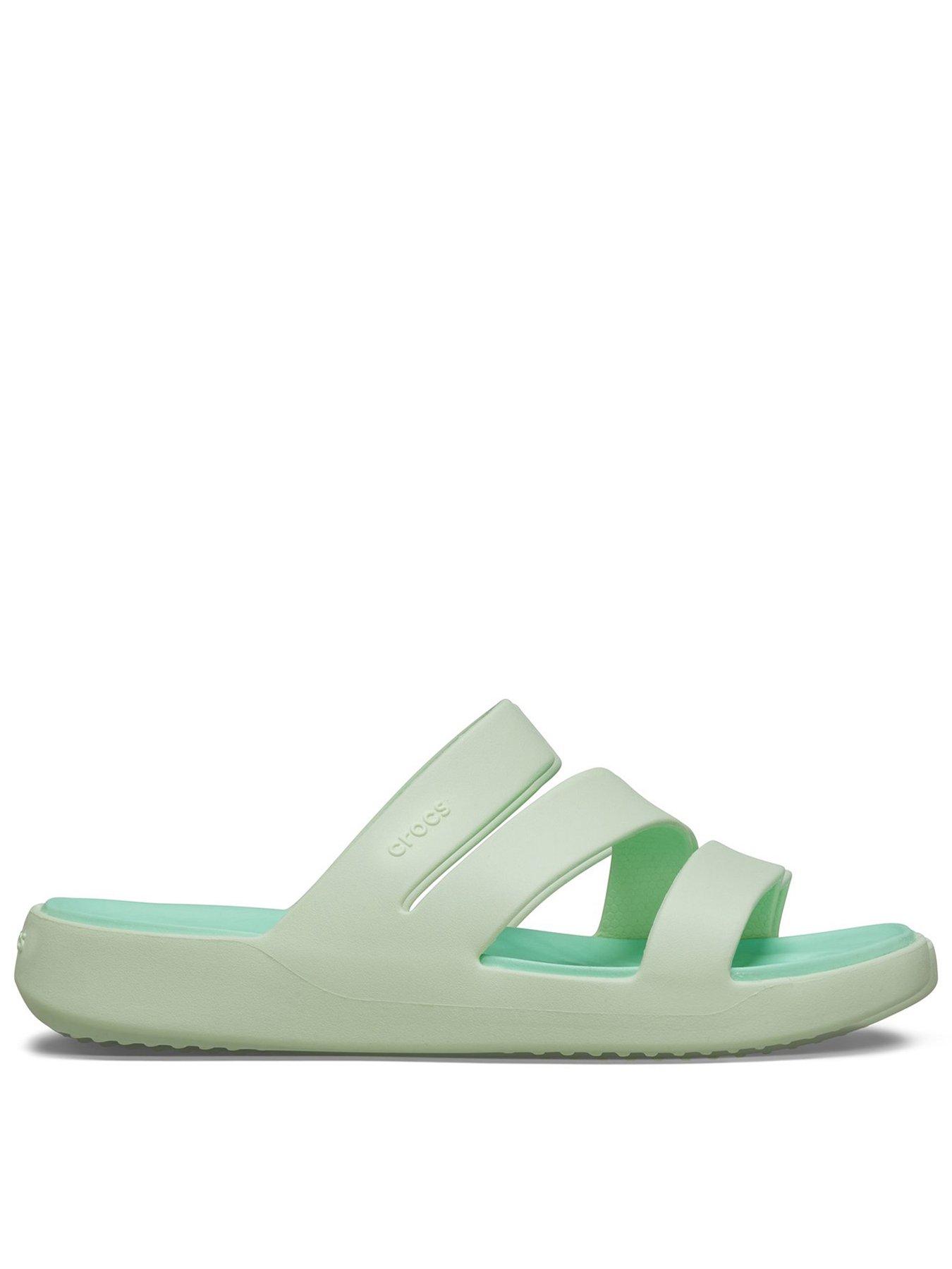 flip flops green strappy sandals uk Crocs Getaway Strappy Sandal Brigth Green Very